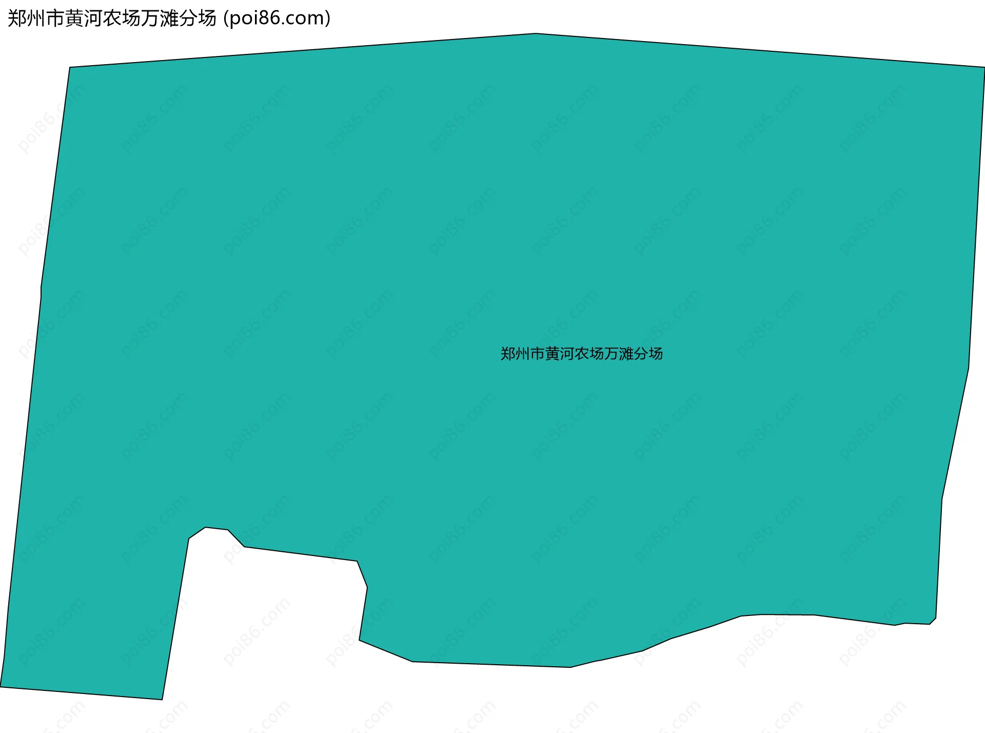 郑州市黄河农场万滩分场边界地图