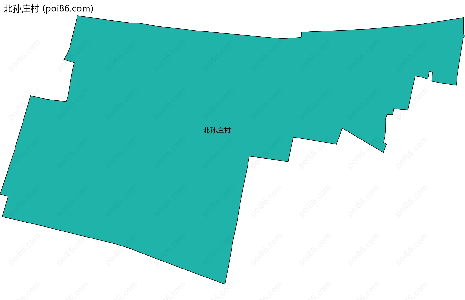 北孙庄村边界地图