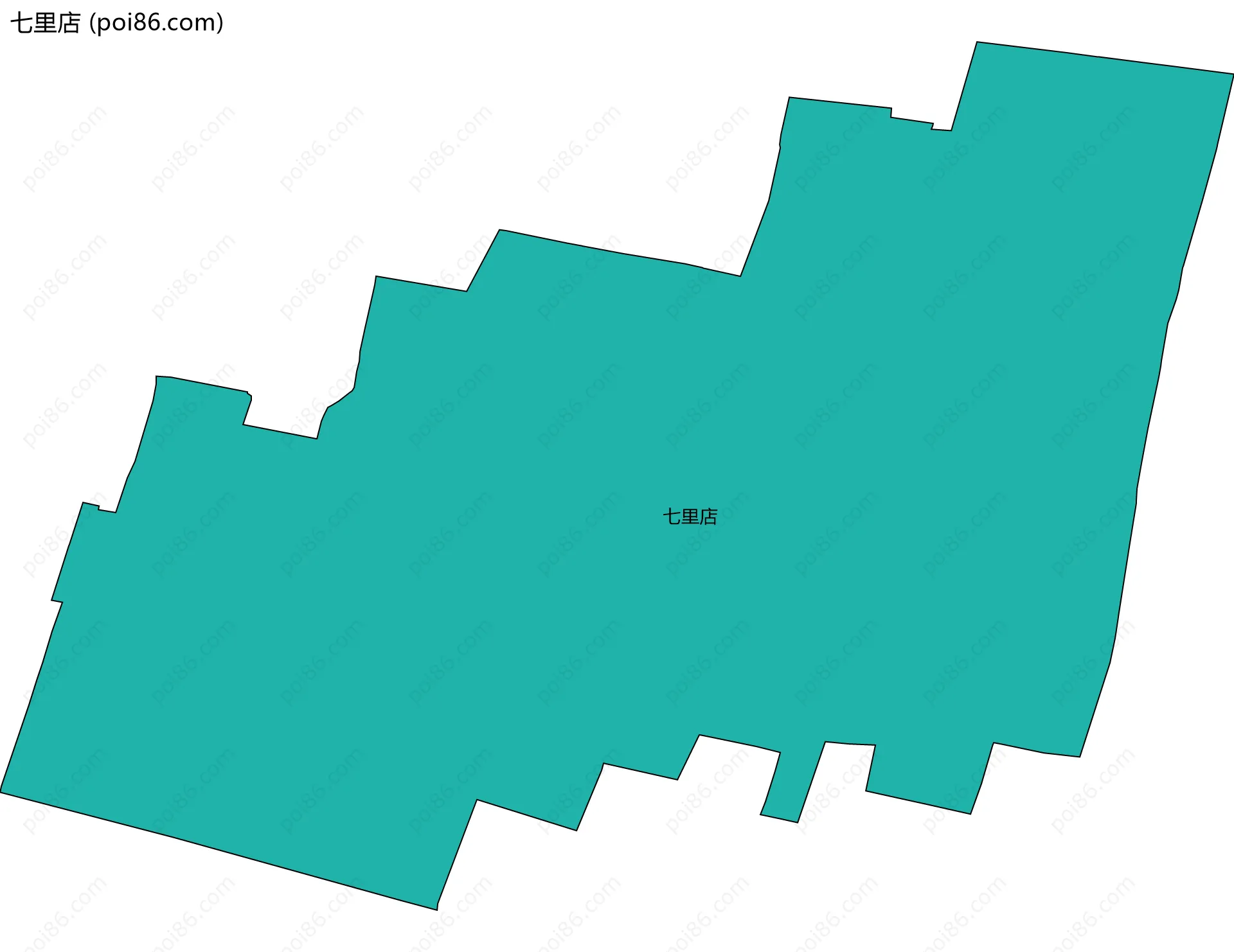 七里店边界地图