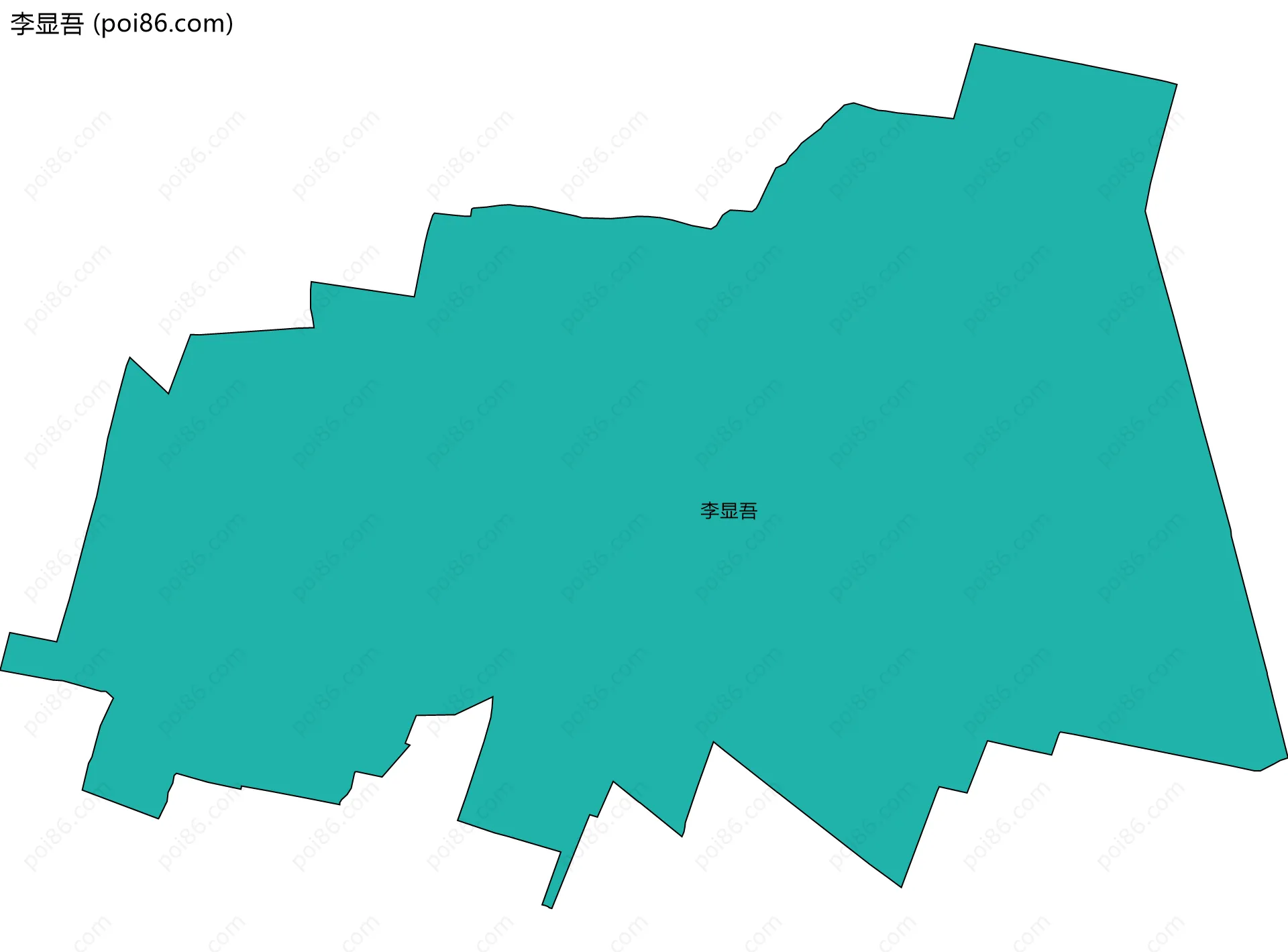 李显吾边界地图