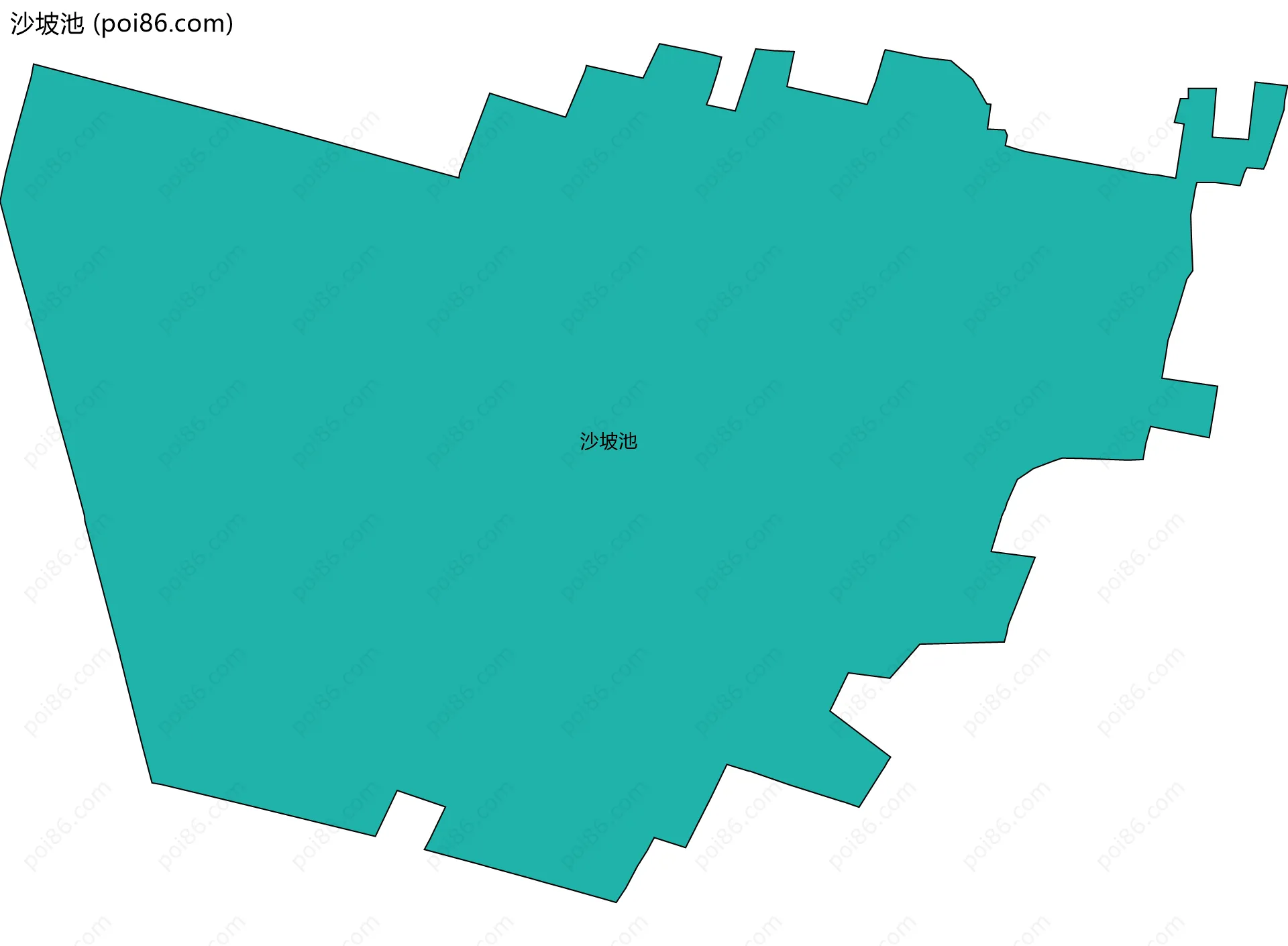 沙坡池边界地图