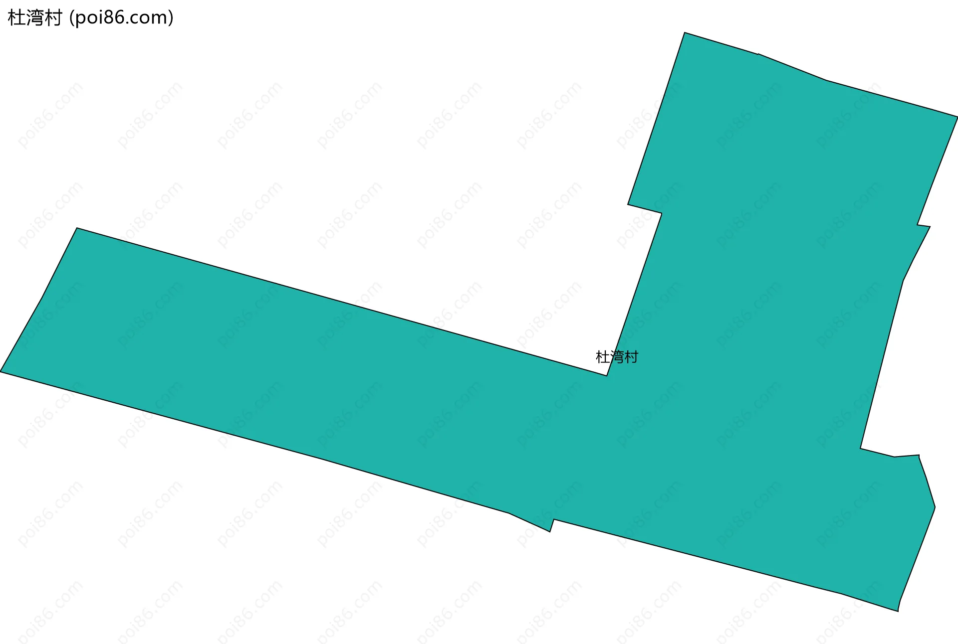杜湾村边界地图