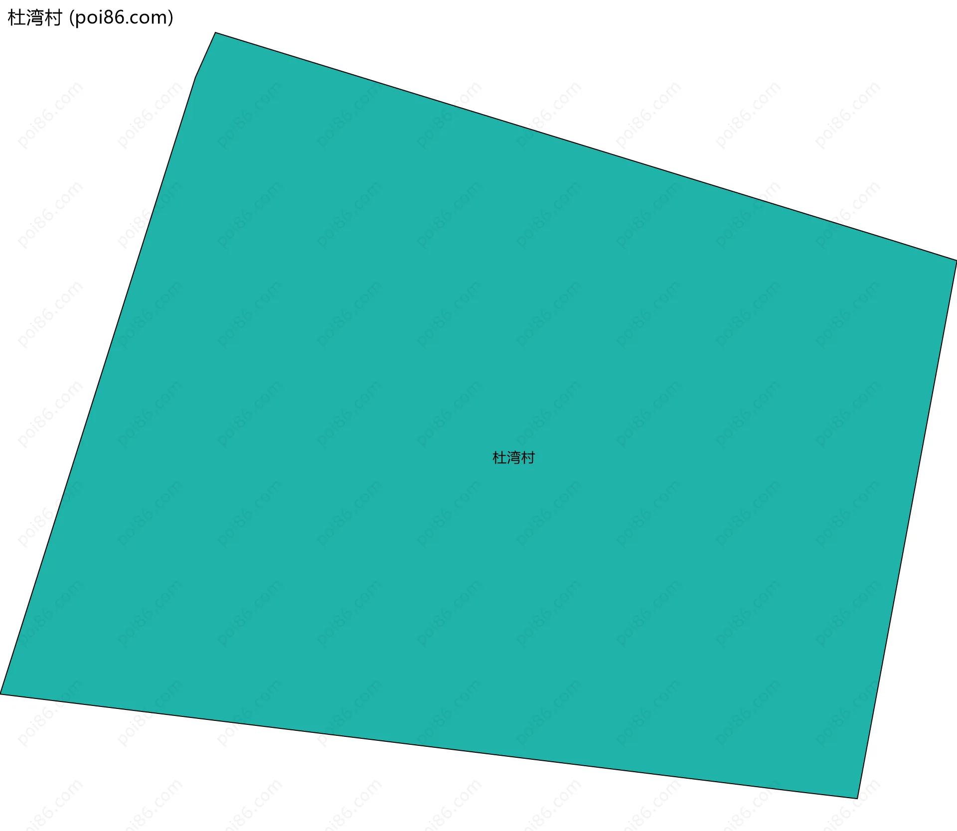 杜湾村边界地图