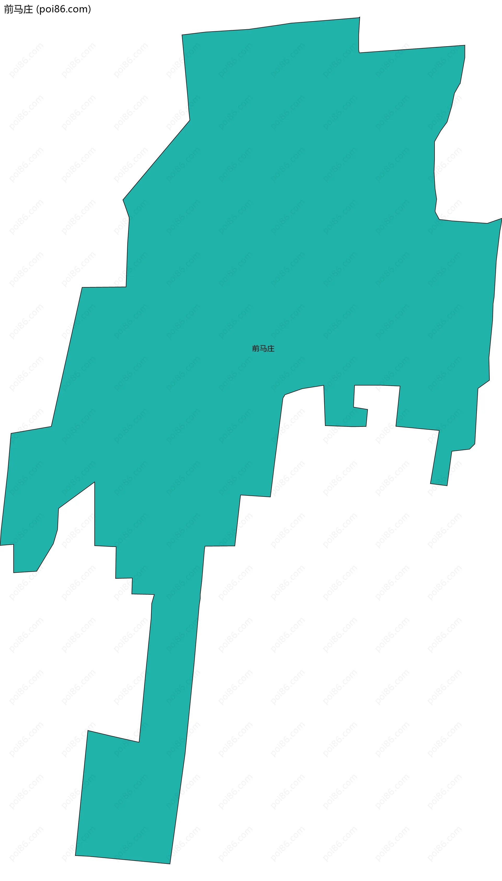 前马庄边界地图