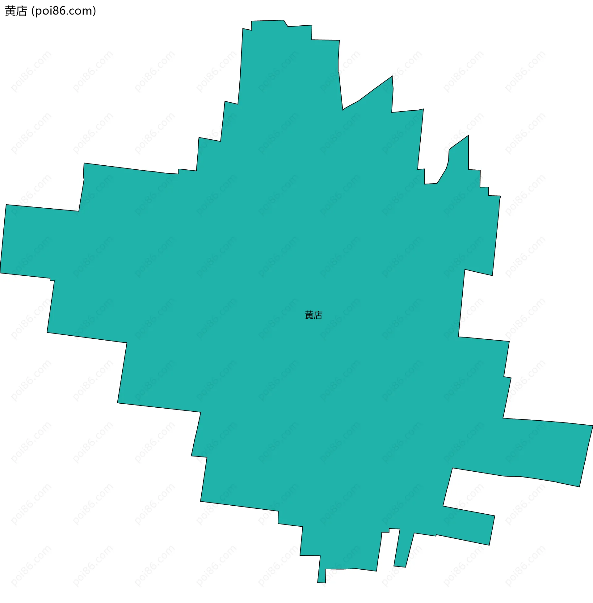黄店边界地图
