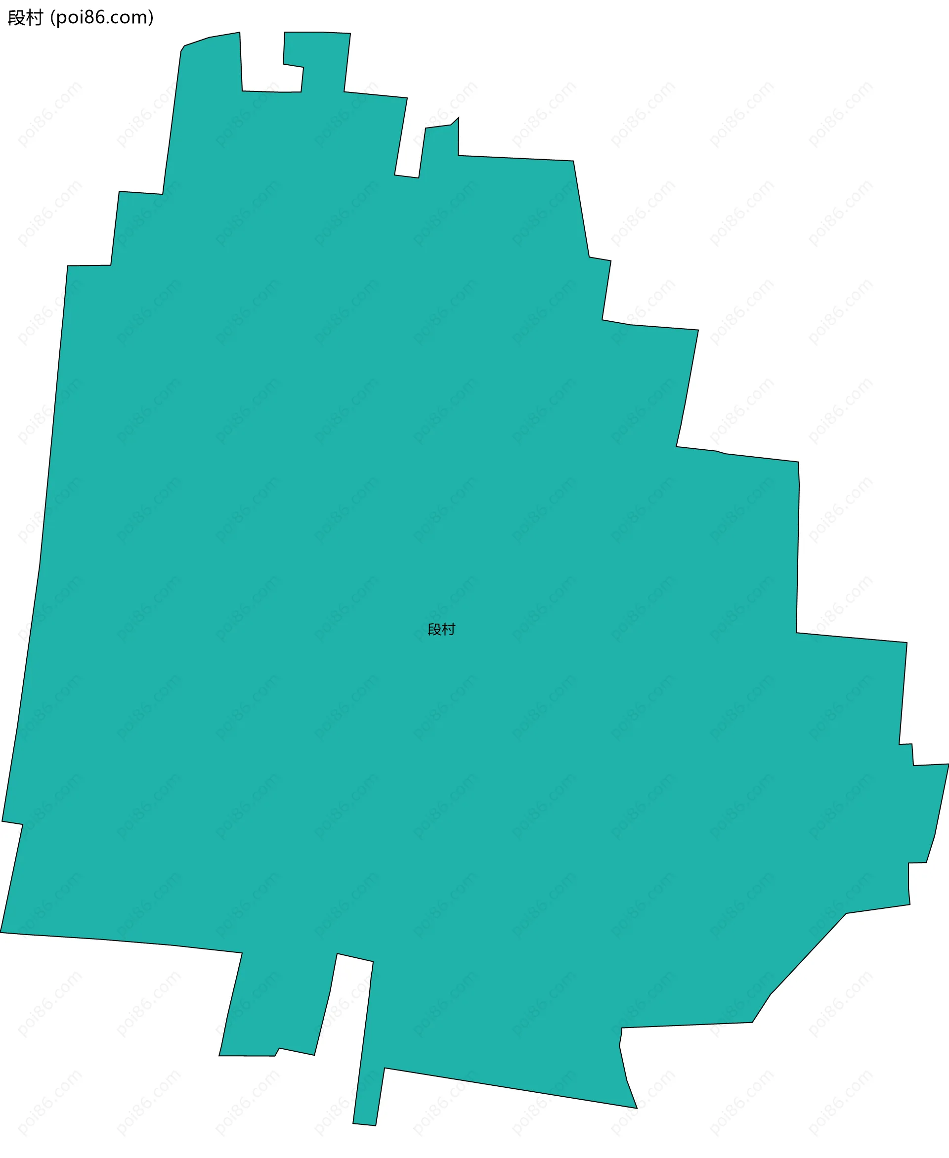 段村边界地图