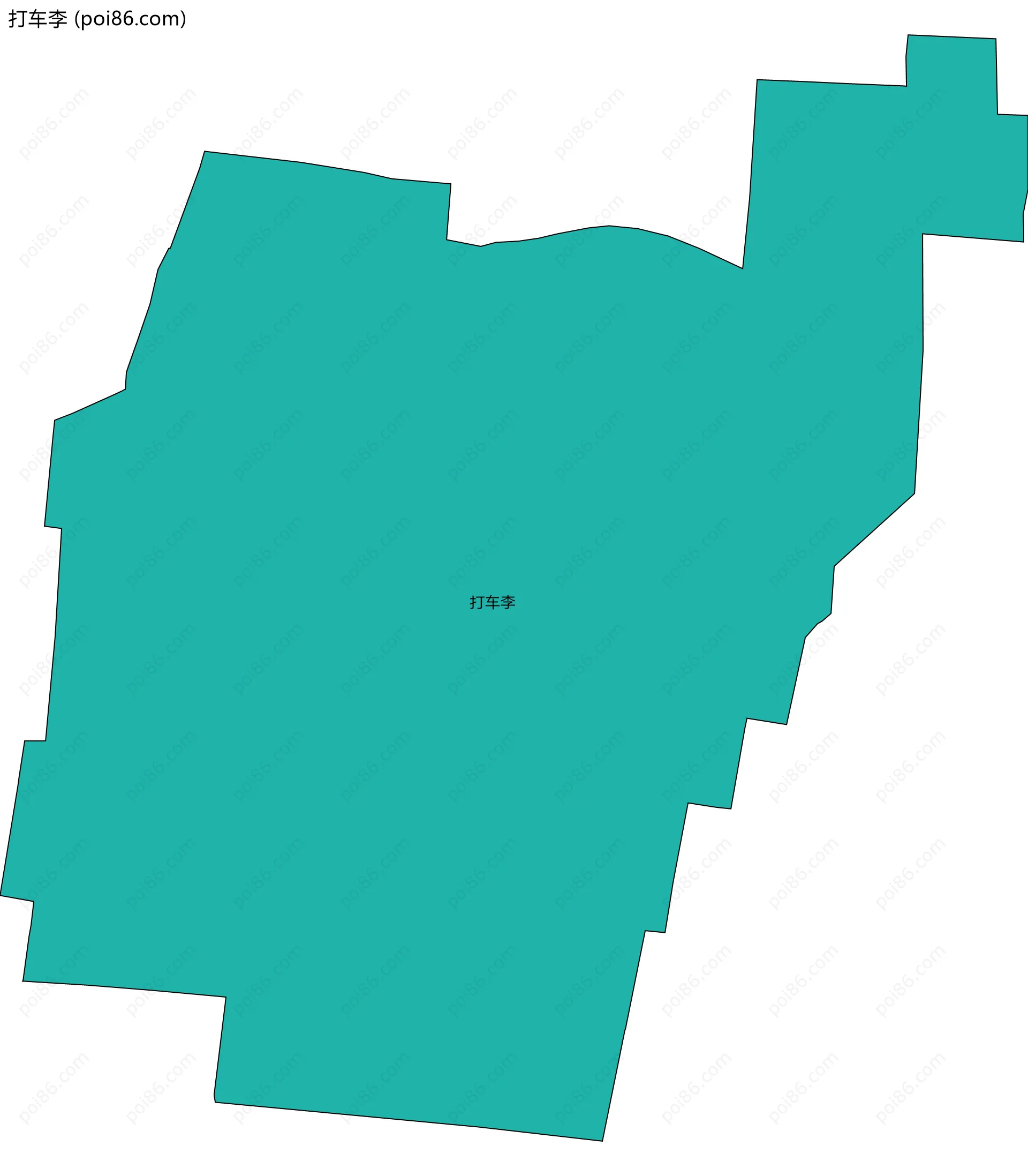 打车李边界地图