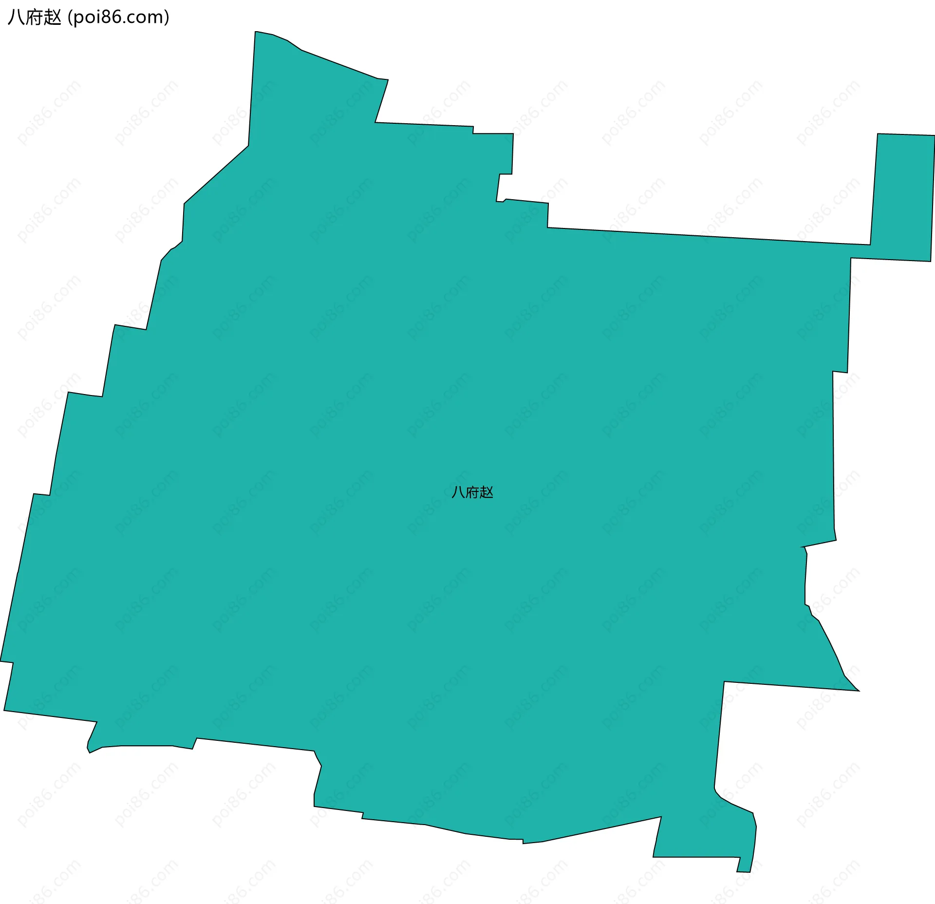 八府赵边界地图