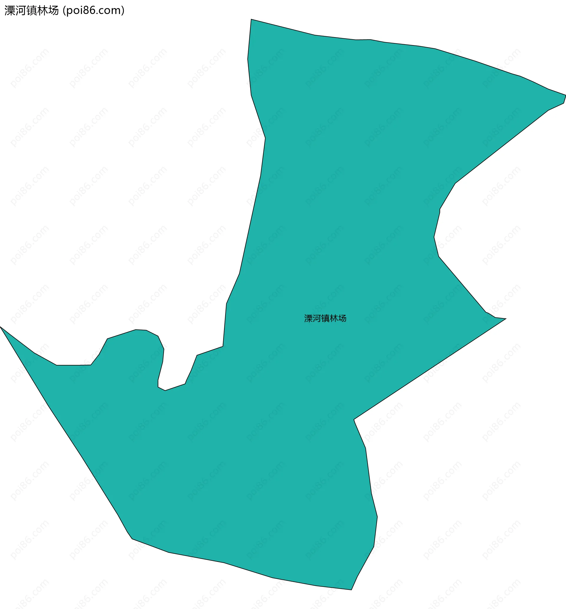 溧河镇林场边界地图