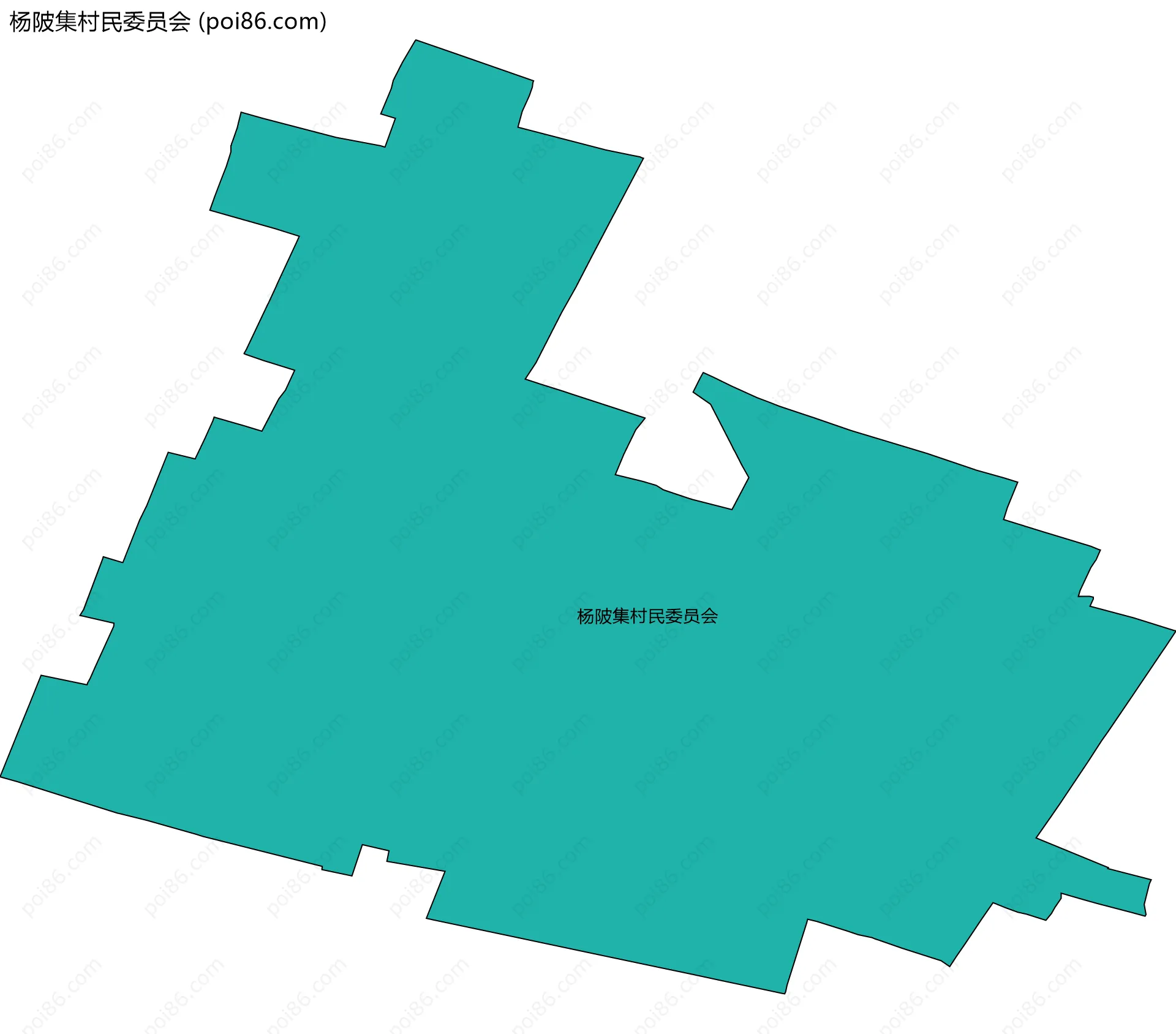 杨陂集村民委员会边界地图