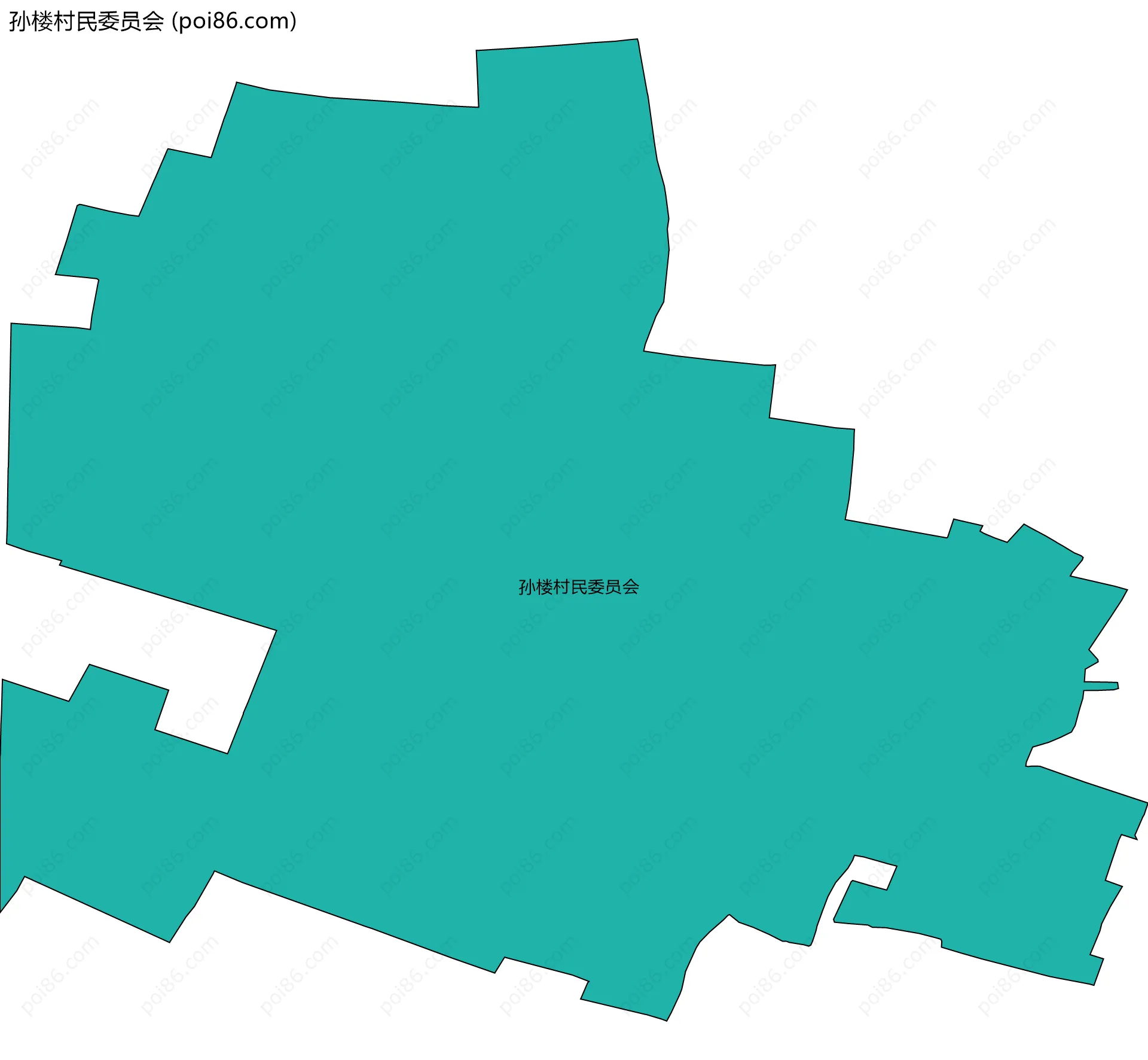 孙楼村民委员会边界地图