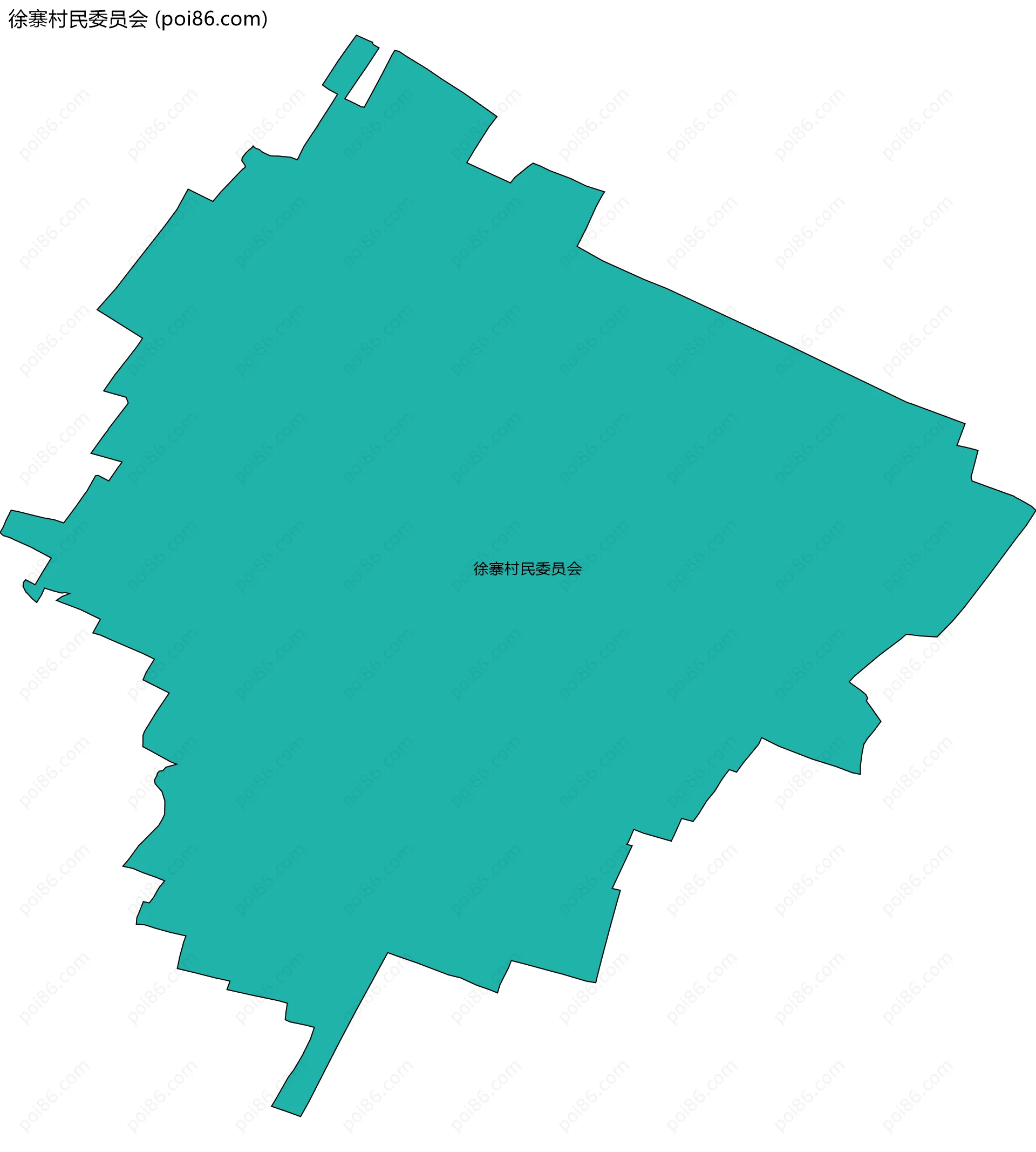 徐寨村民委员会边界地图