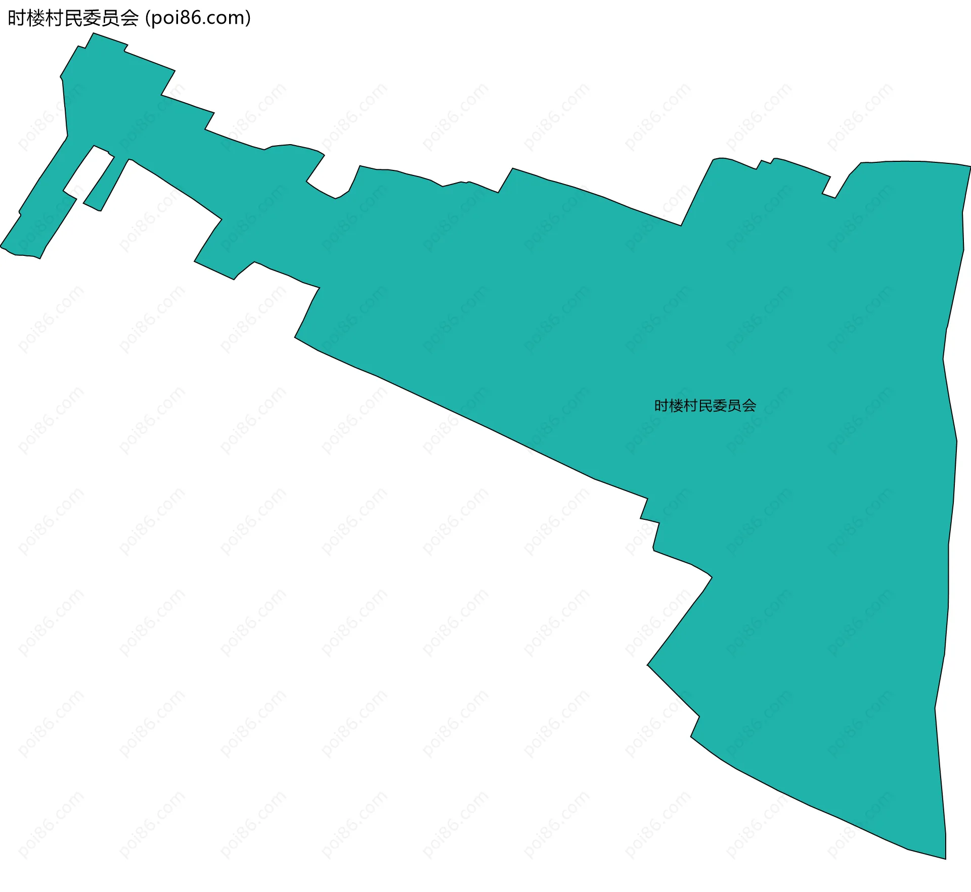 时楼村民委员会边界地图