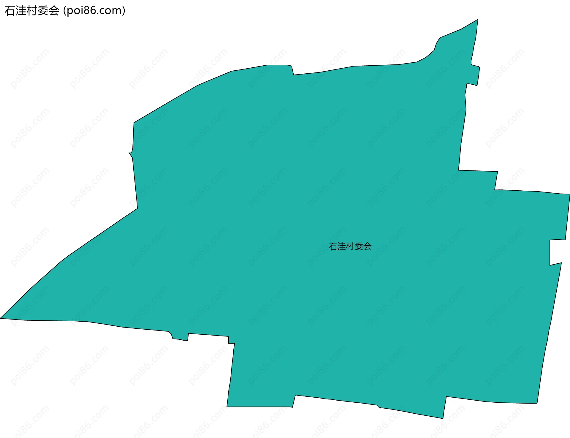 石洼村委会边界地图