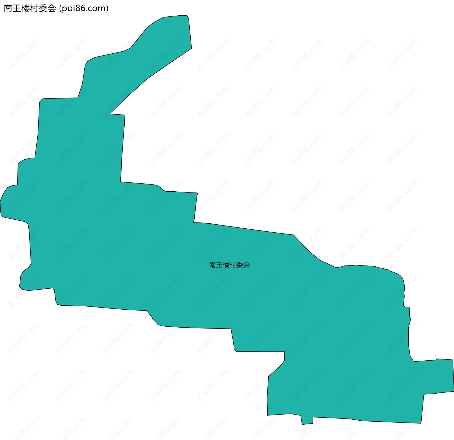 南王楼村委会边界地图