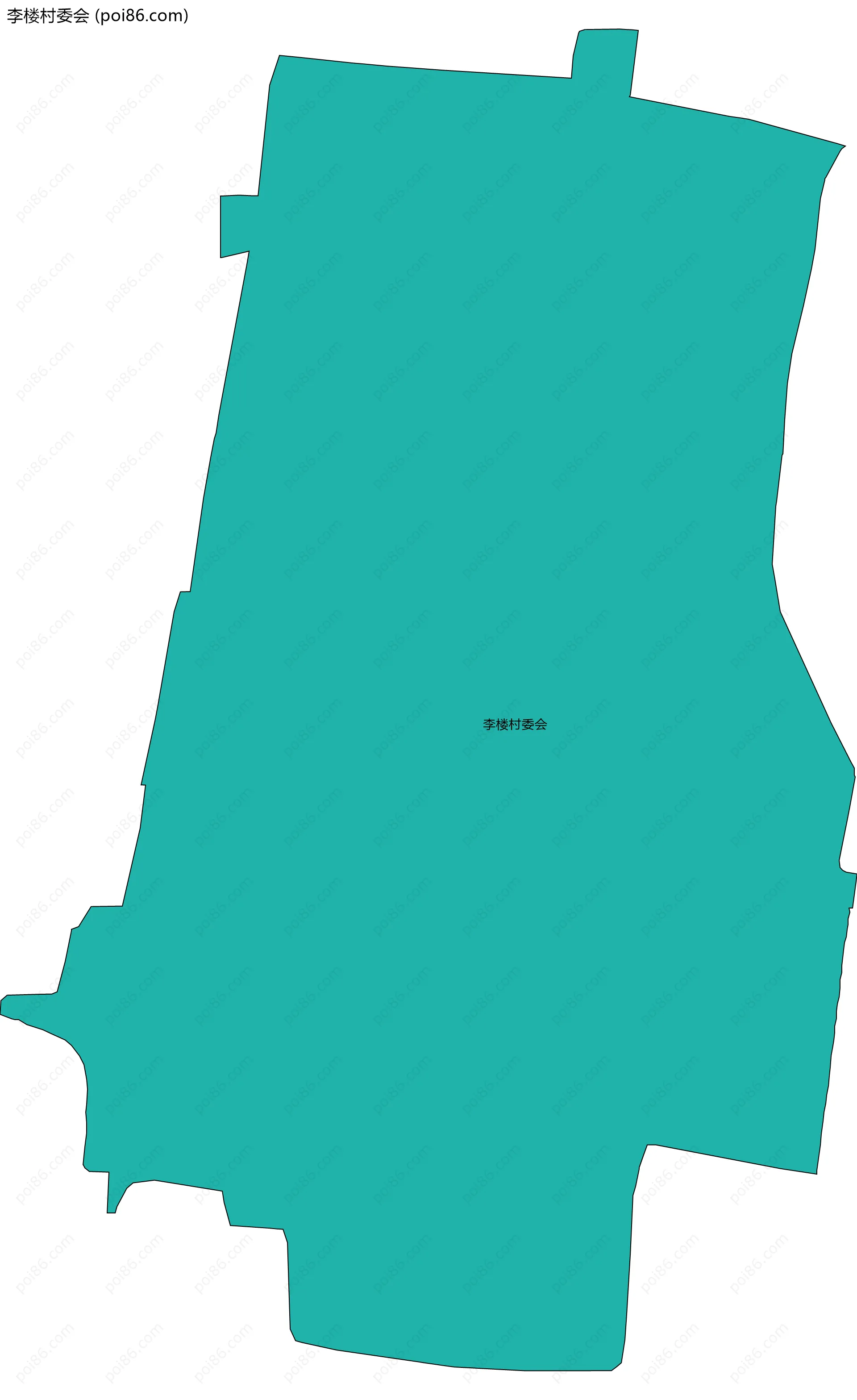 李楼村委会边界地图