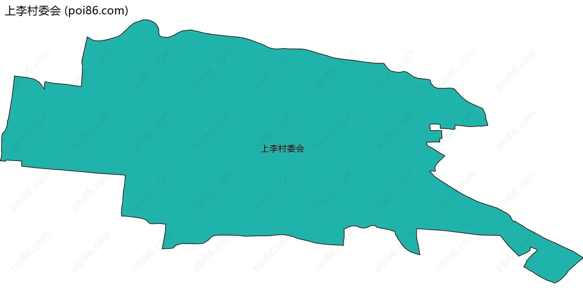 上李村委会边界地图