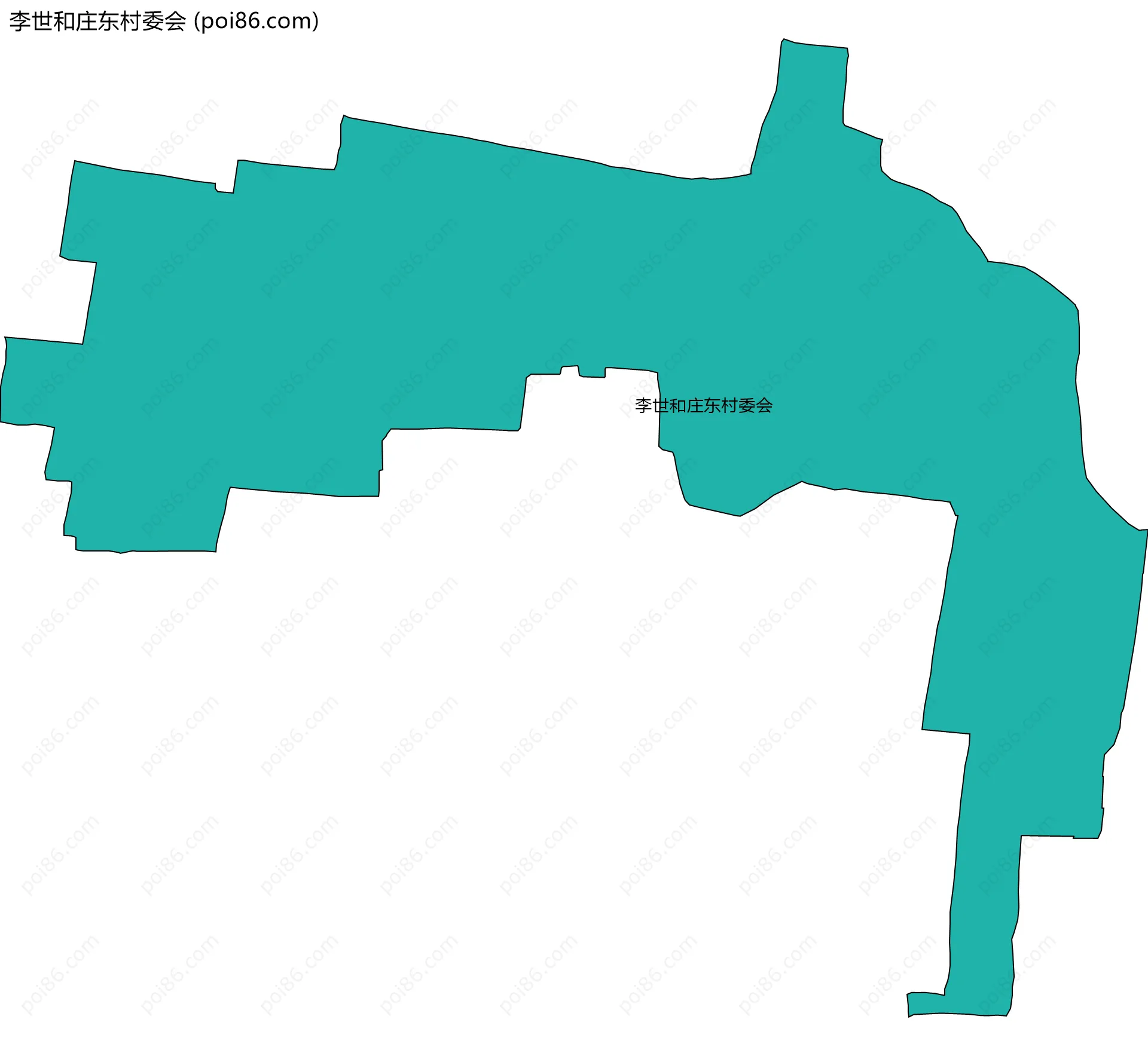 李世和庄东村委会边界地图