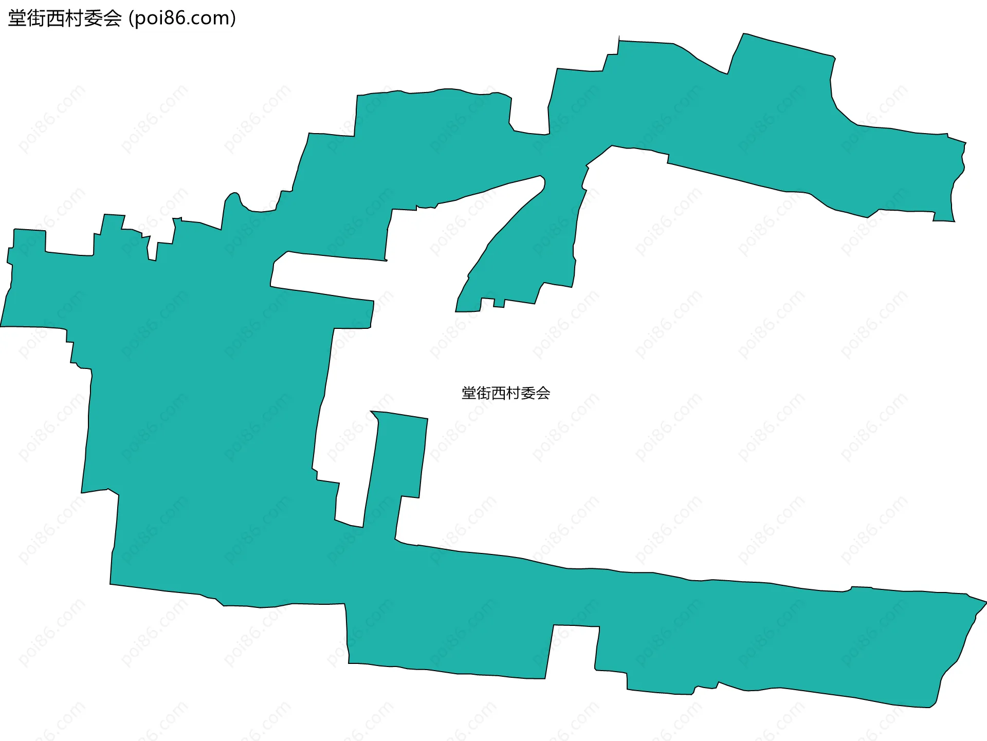 堂街西村委会边界地图