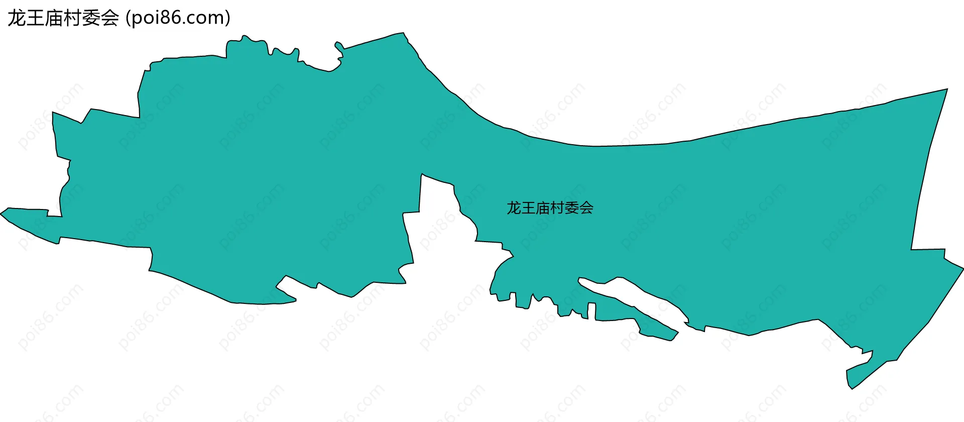 龙王庙村委会边界地图