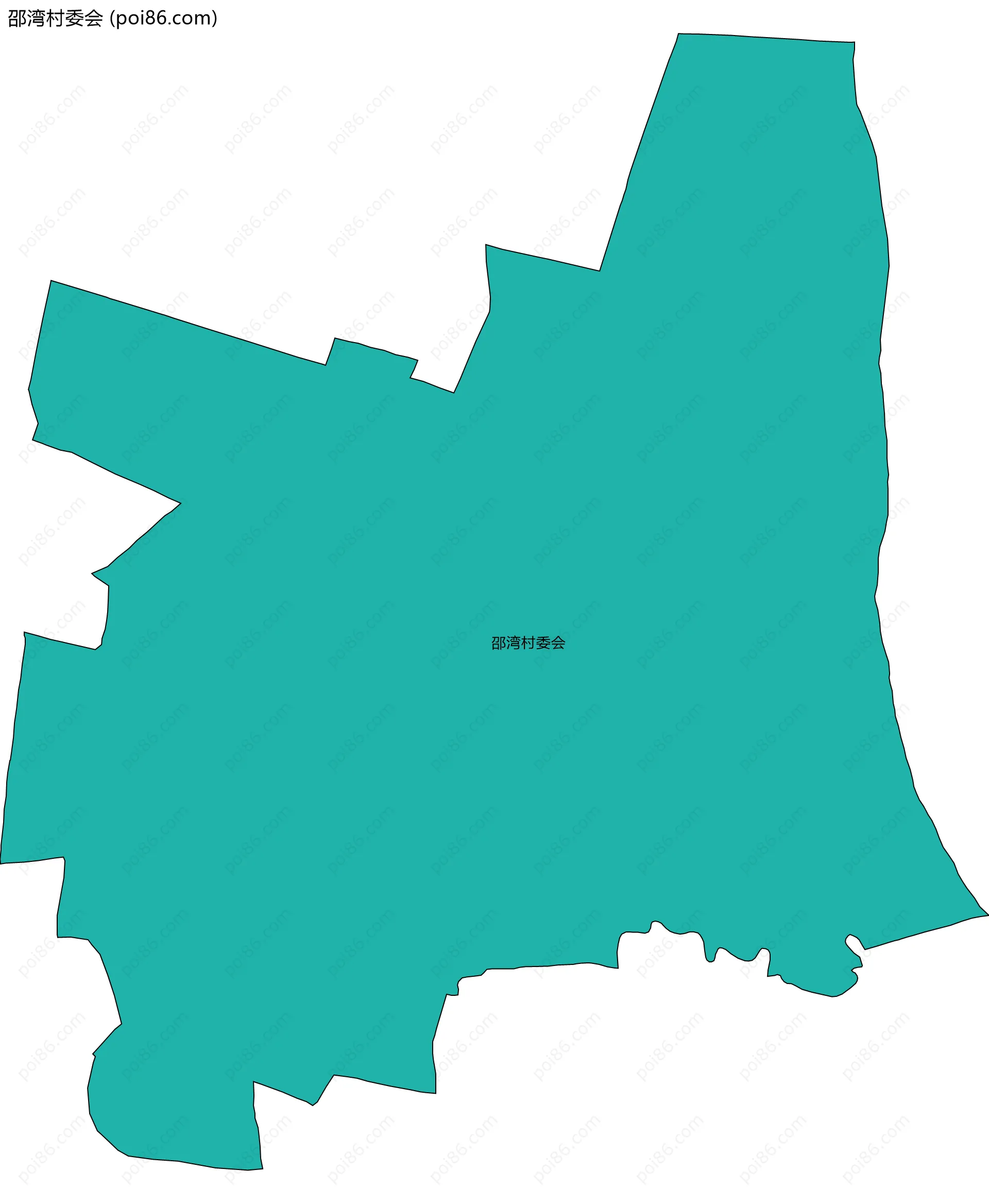 邵湾村委会边界地图