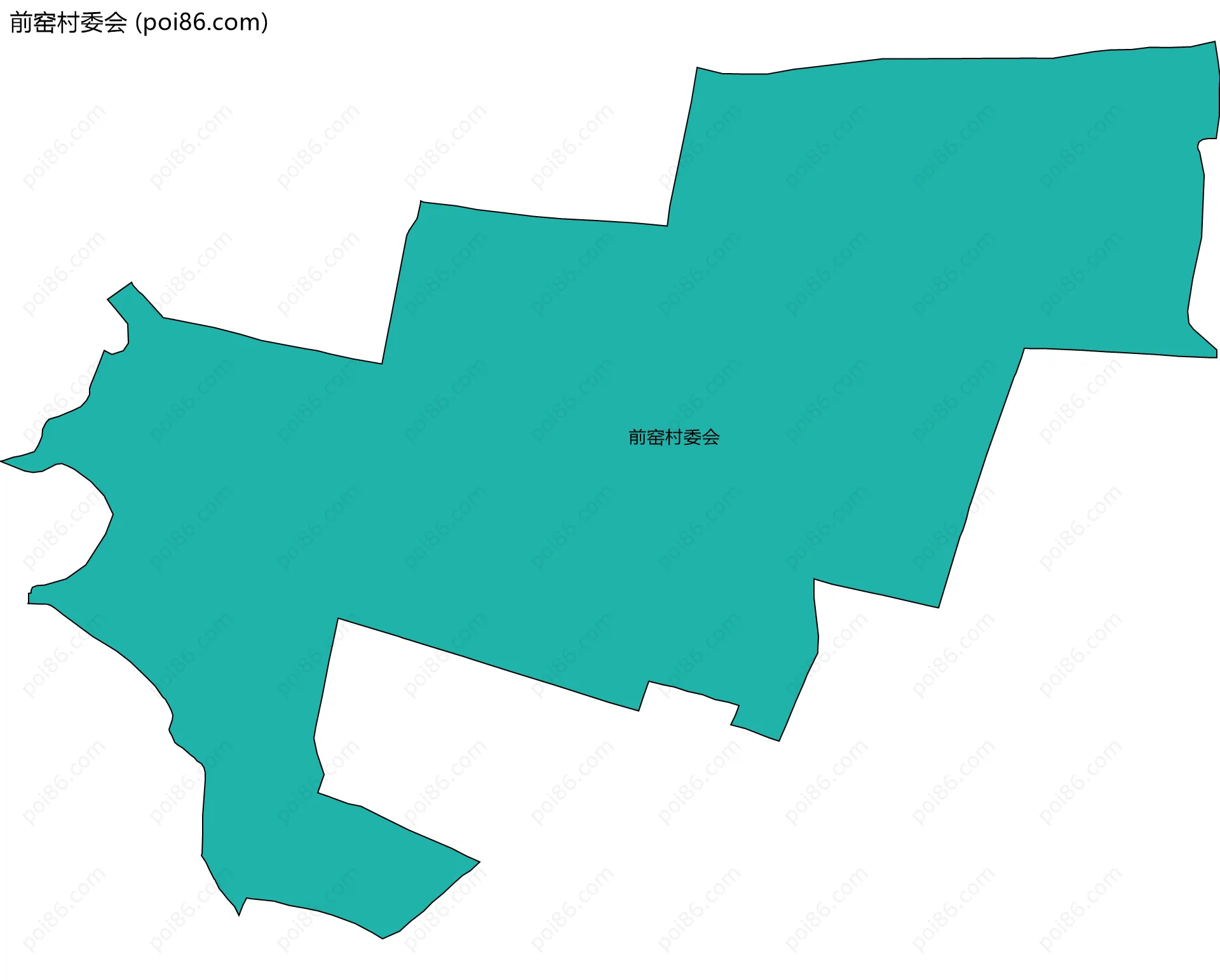 前窑村委会边界地图