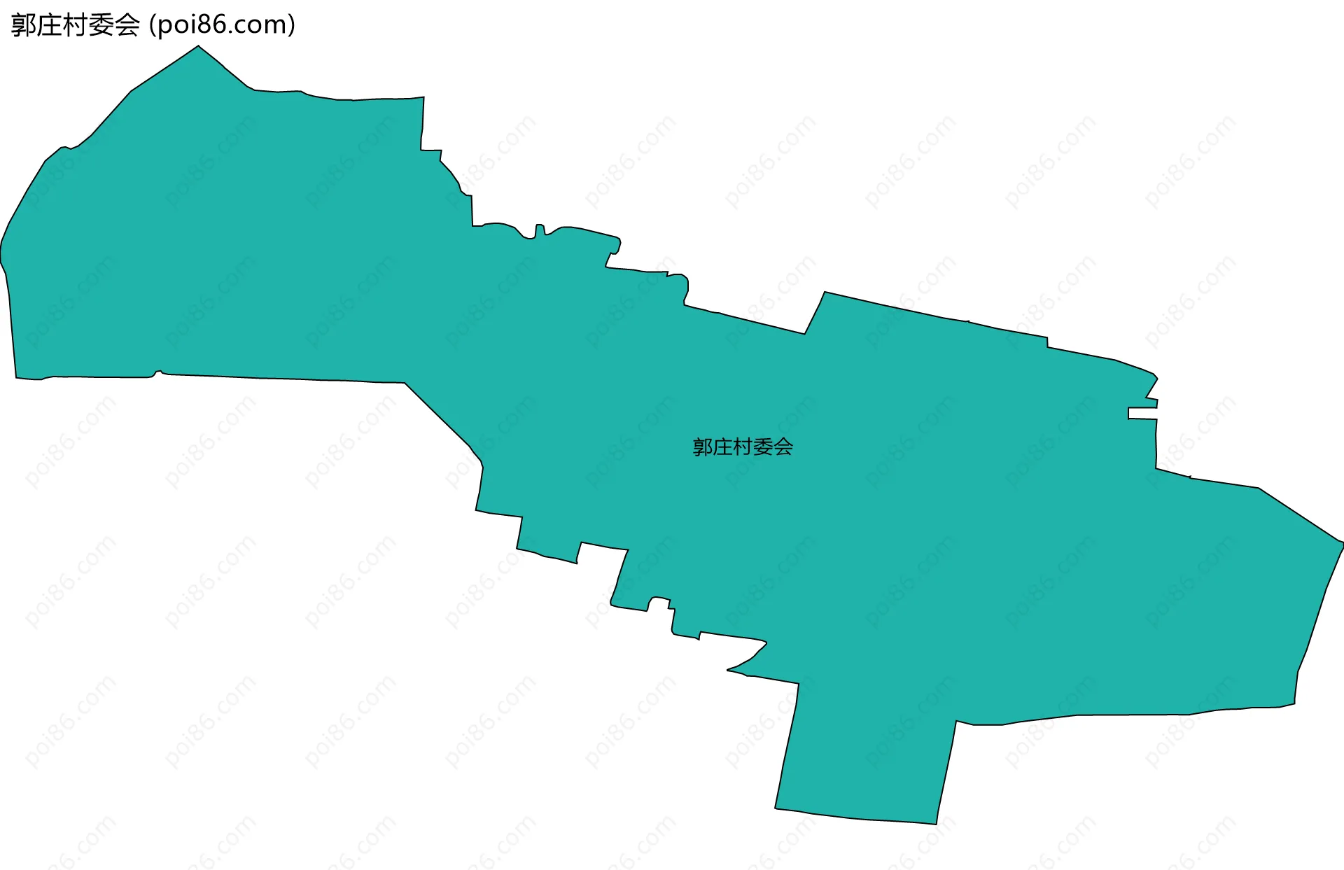 郭庄村委会边界地图