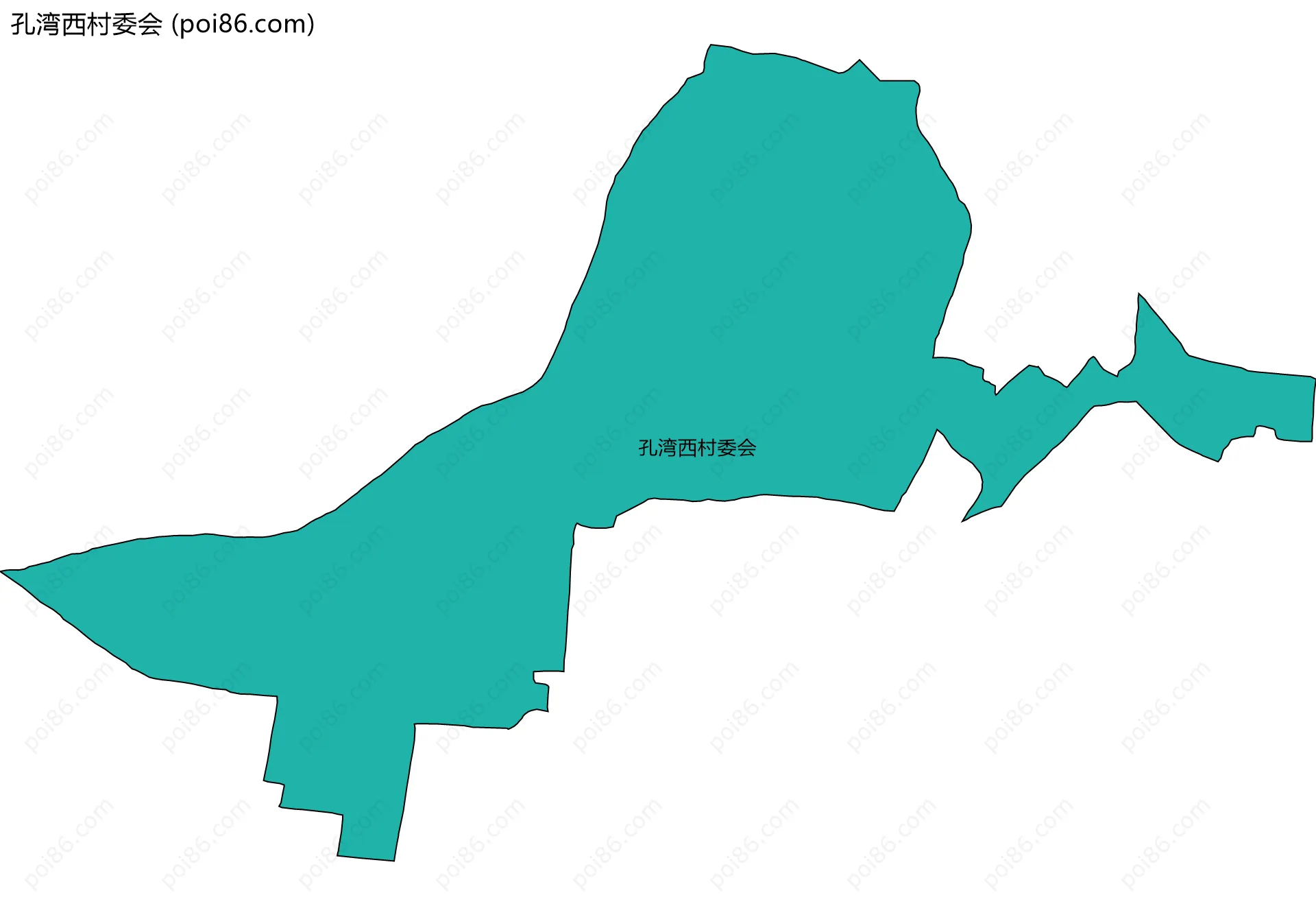 孔湾西村委会边界地图