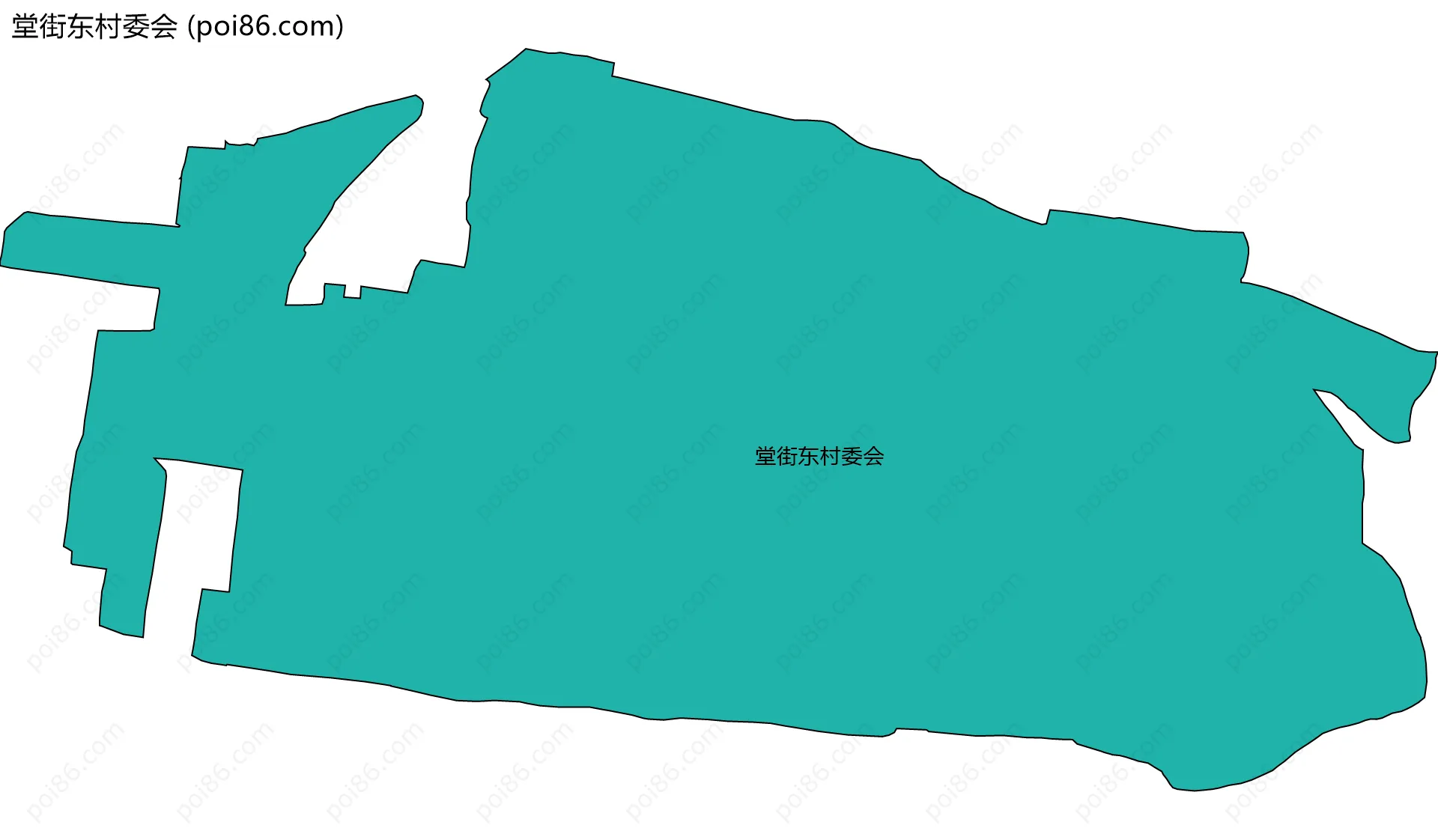 堂街东村委会边界地图