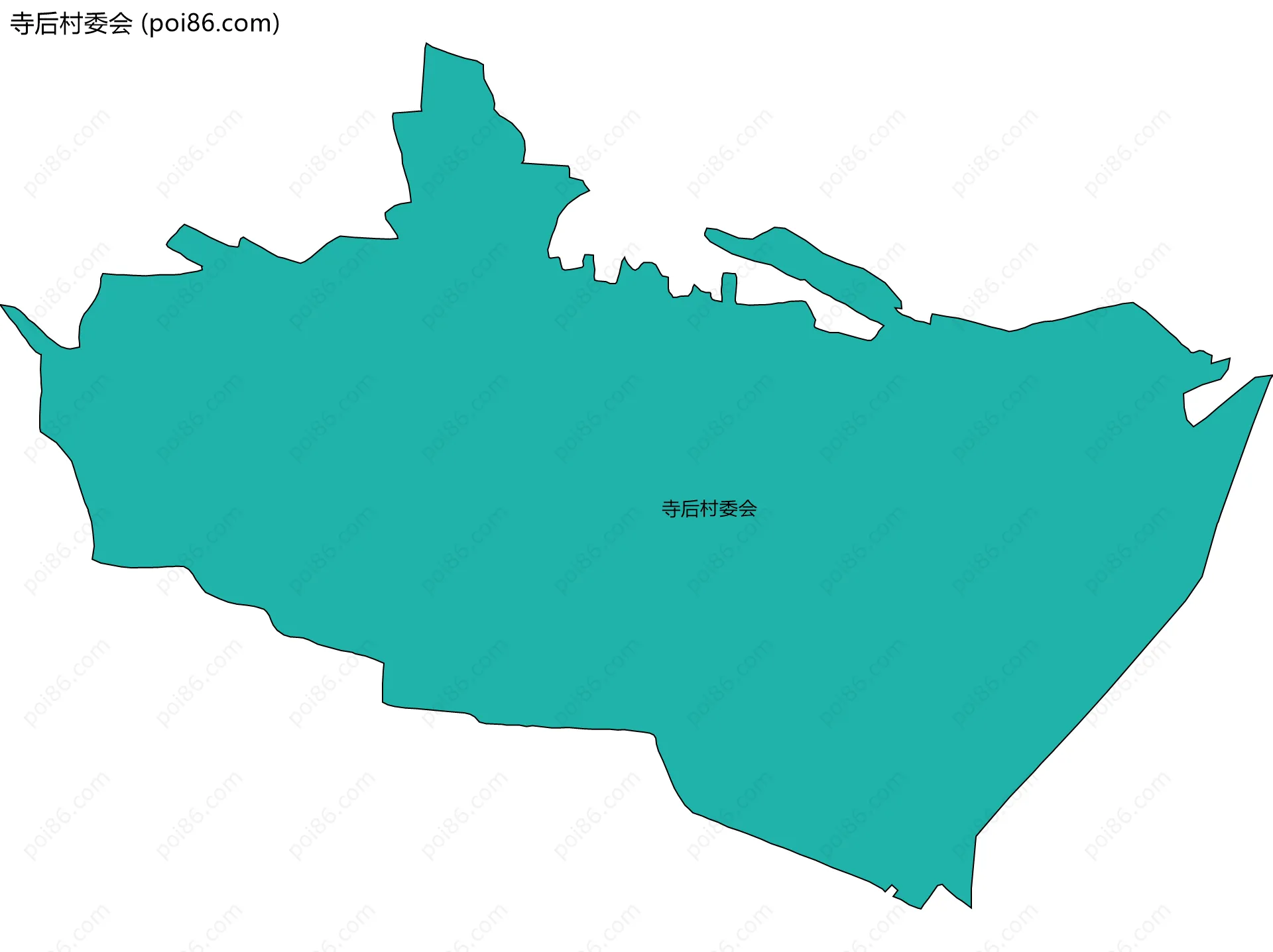 寺后村委会边界地图