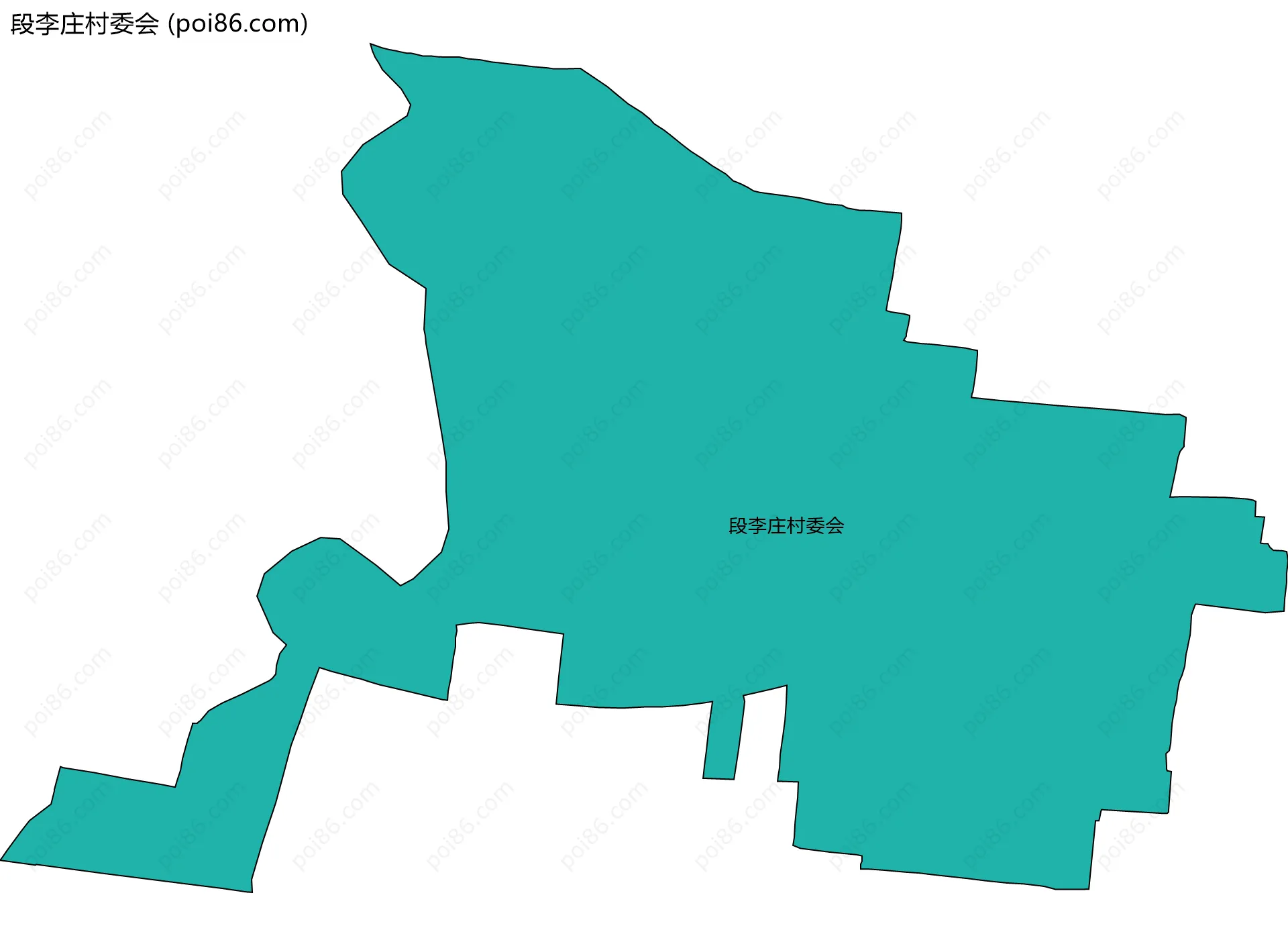 段李庄村委会边界地图