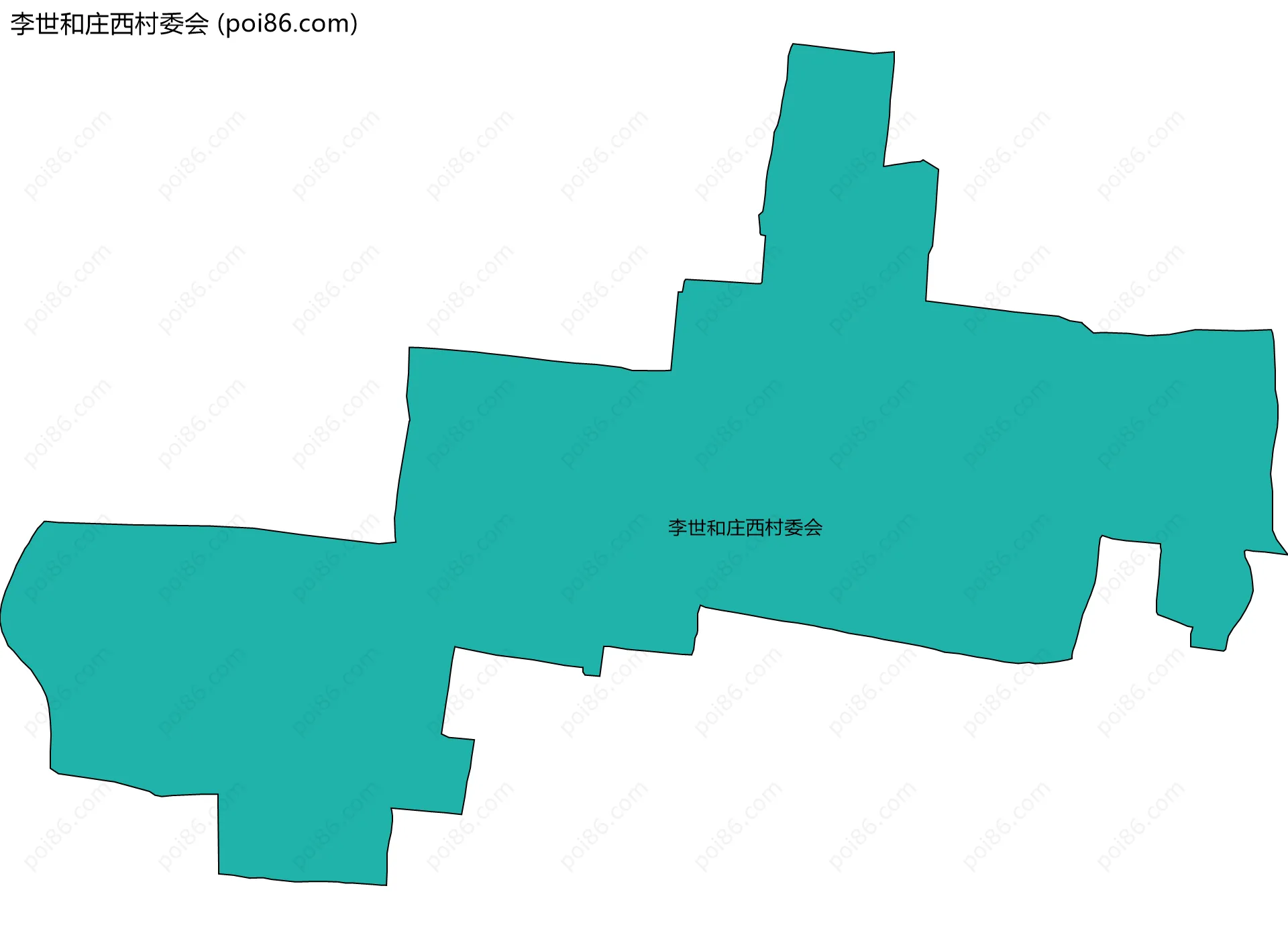 李世和庄西村委会边界地图