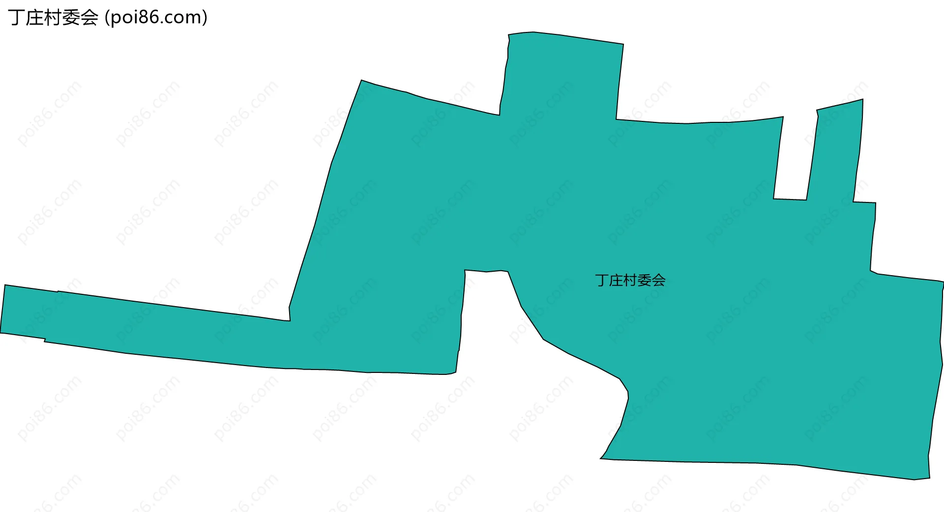丁庄村委会边界地图