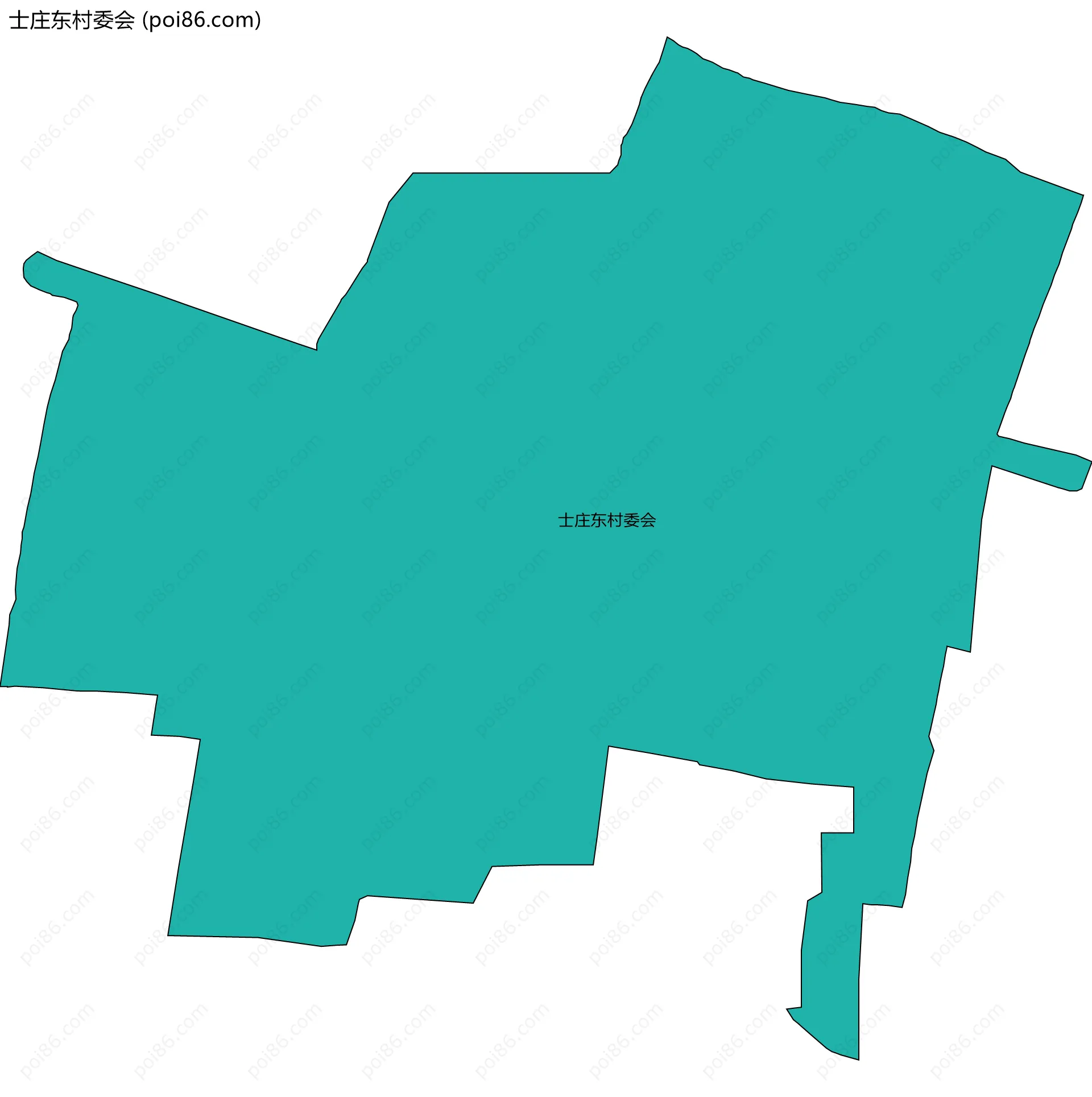 士庄东村委会边界地图