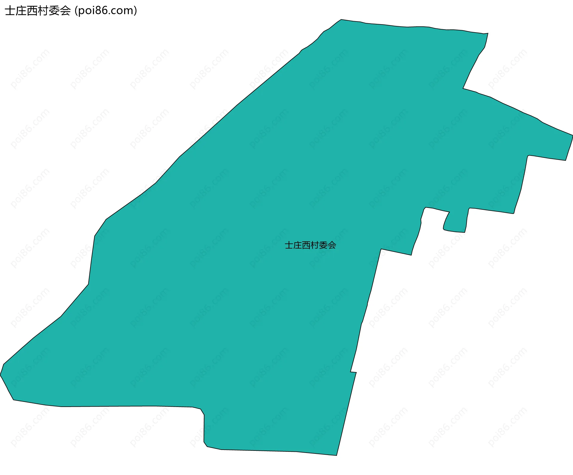 士庄西村委会边界地图