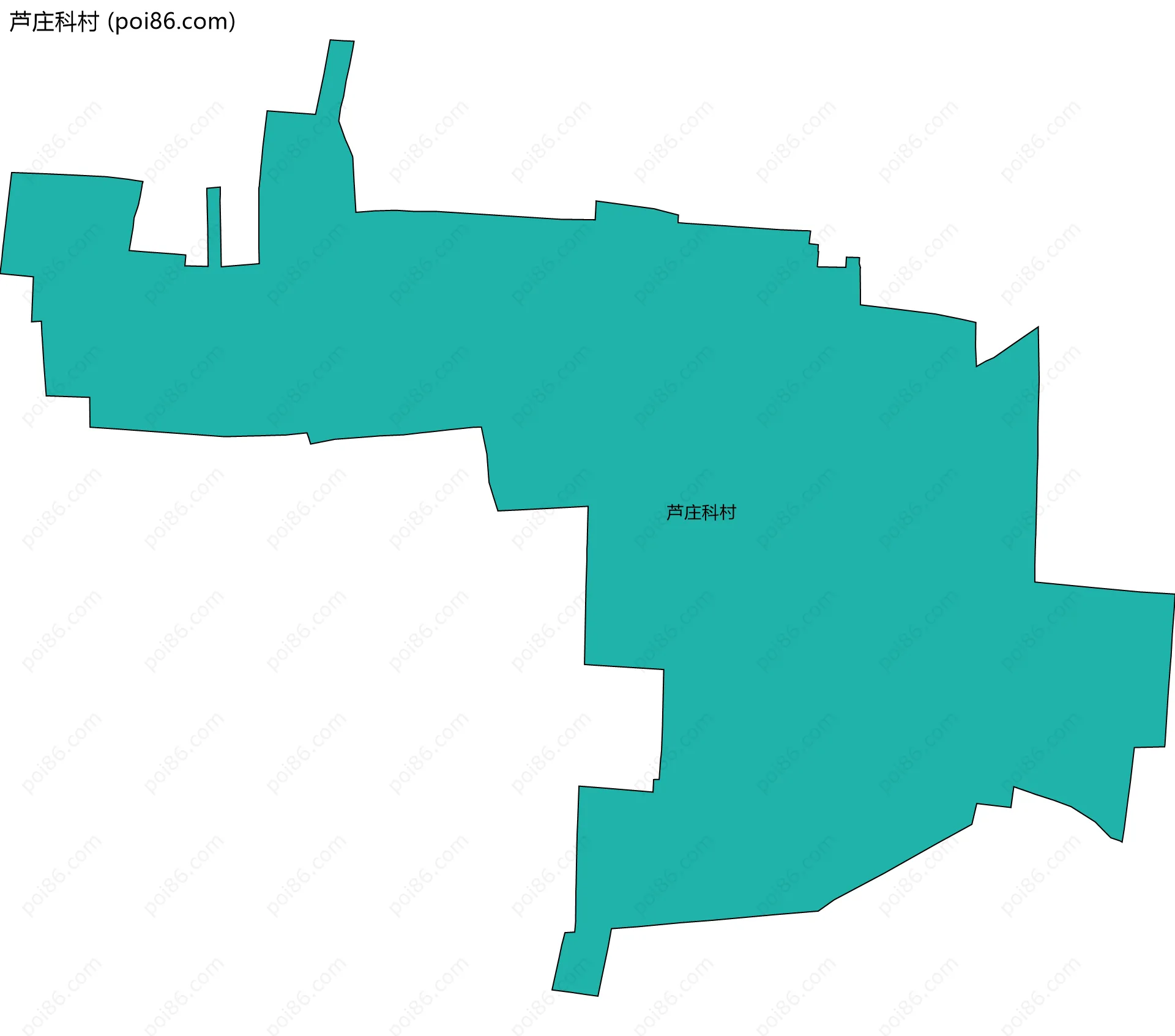 芦庄科村边界地图