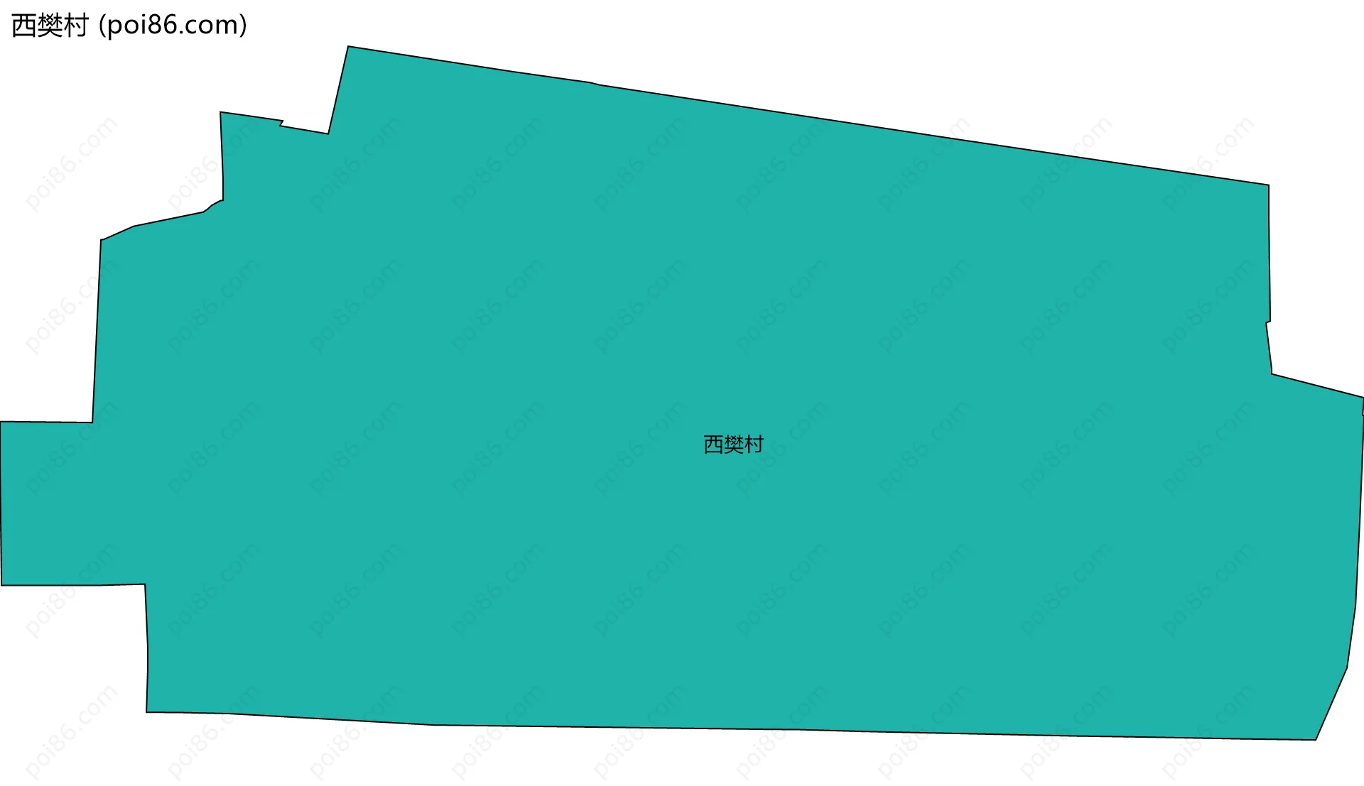 西樊村边界地图
