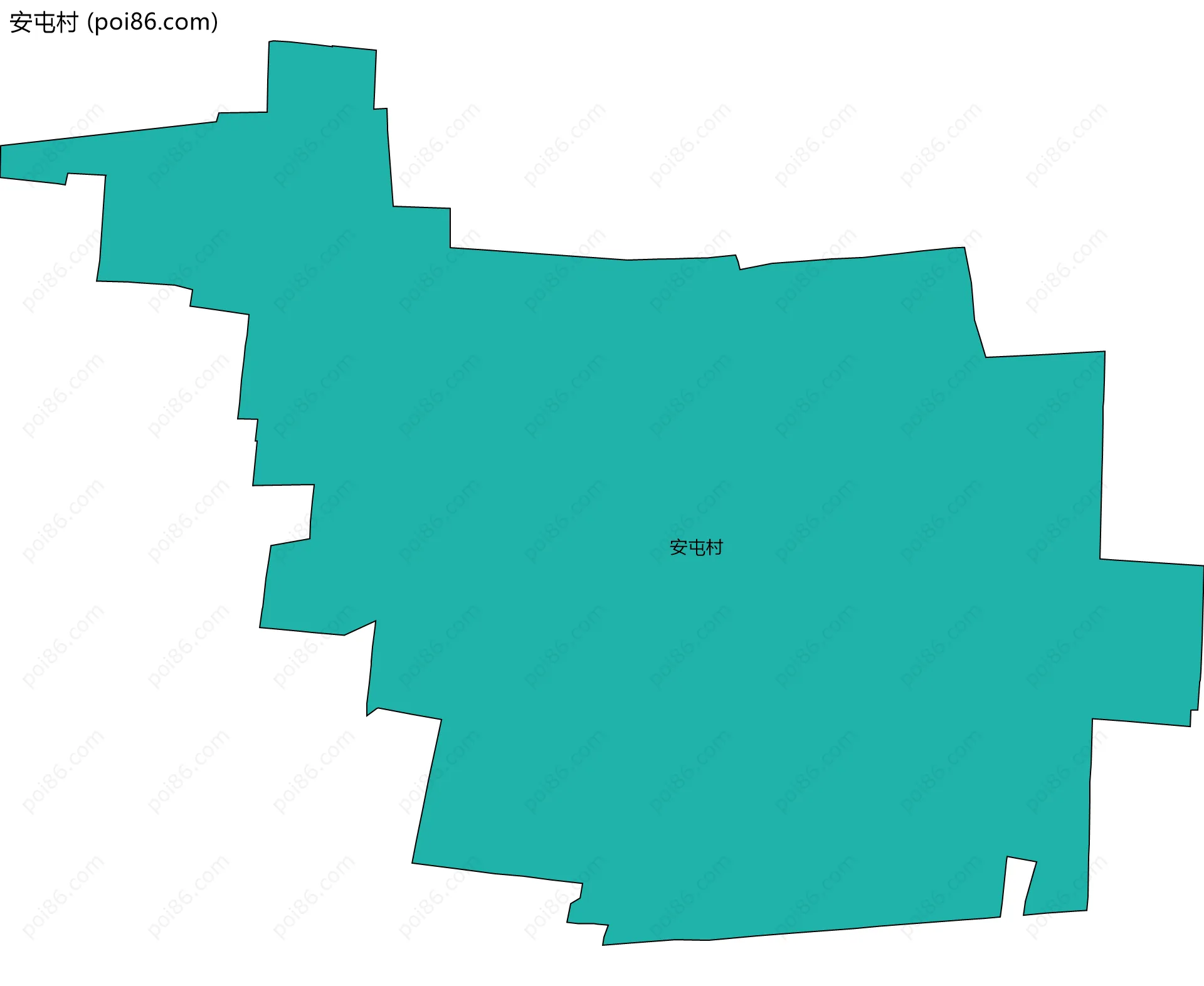 安屯村边界地图