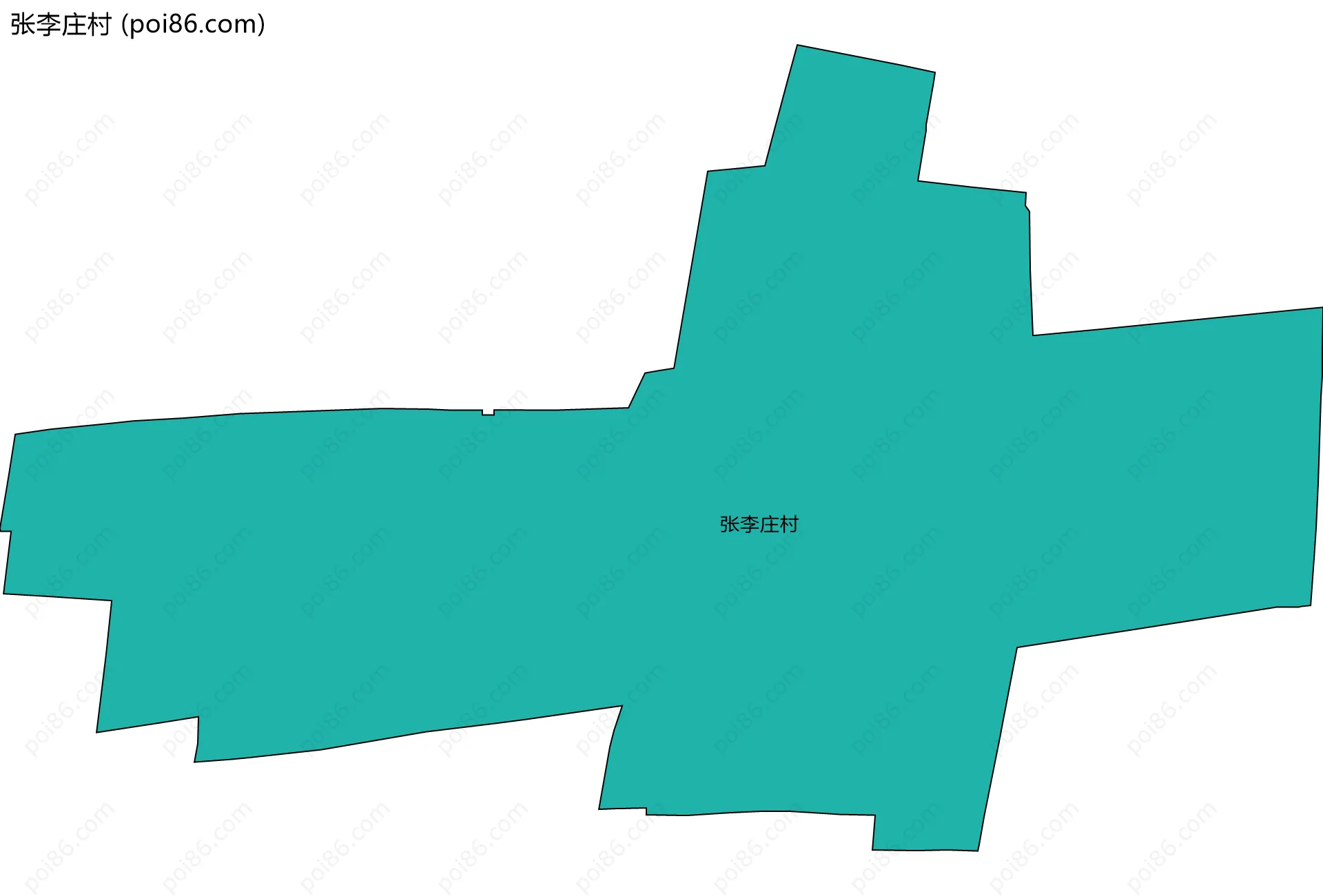 张李庄村边界地图