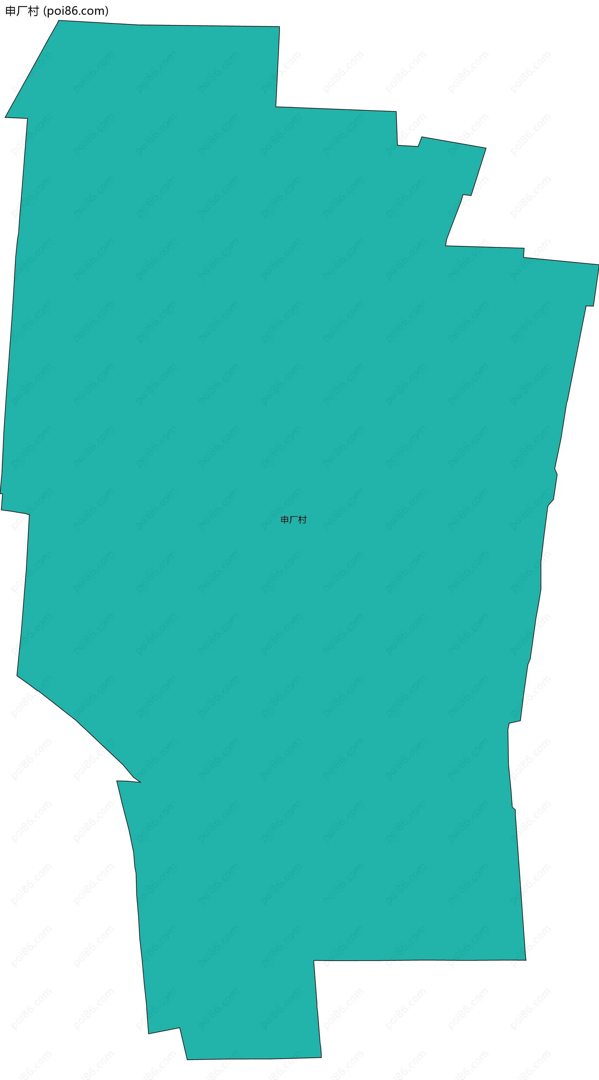 申厂村边界地图