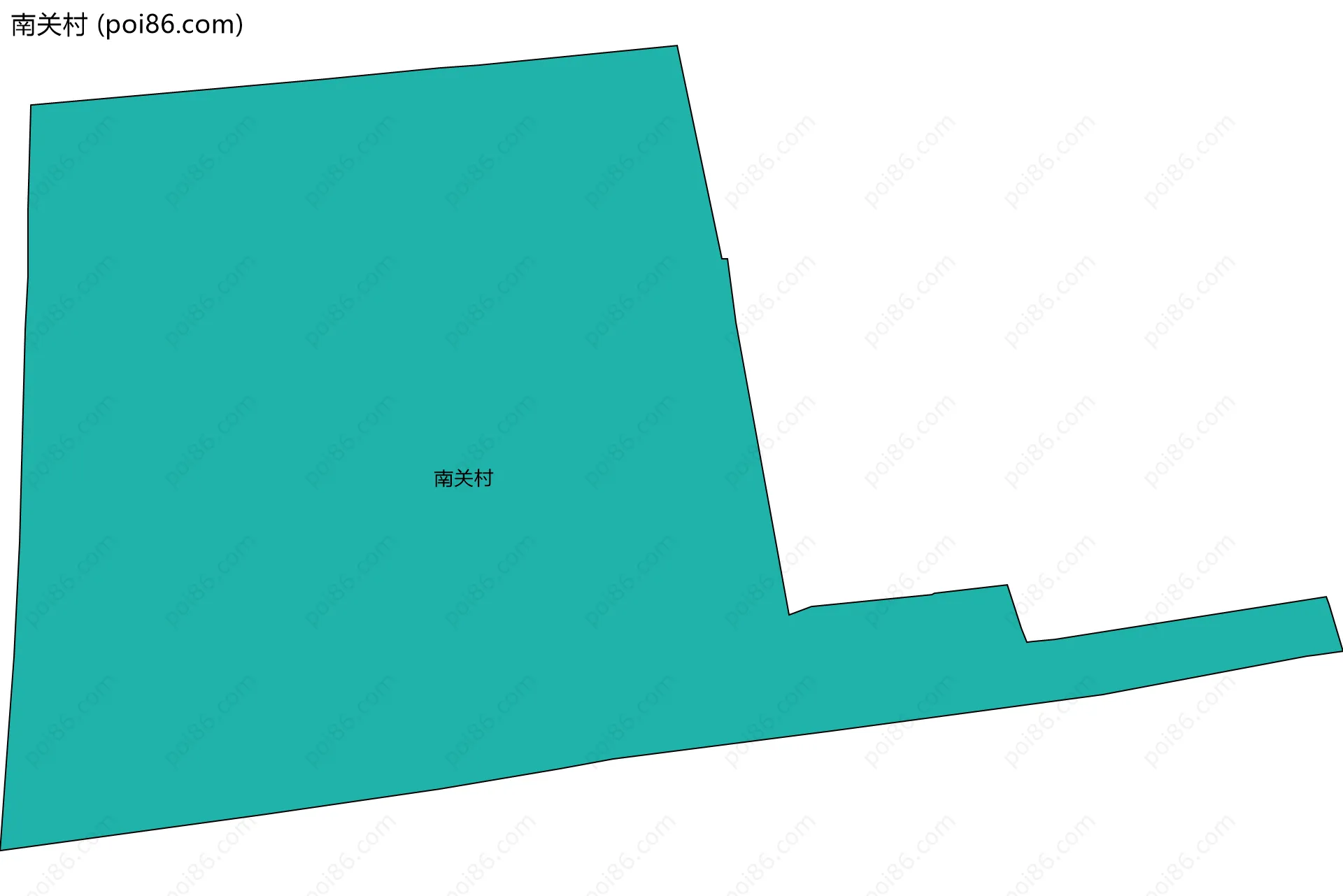 南关村边界地图