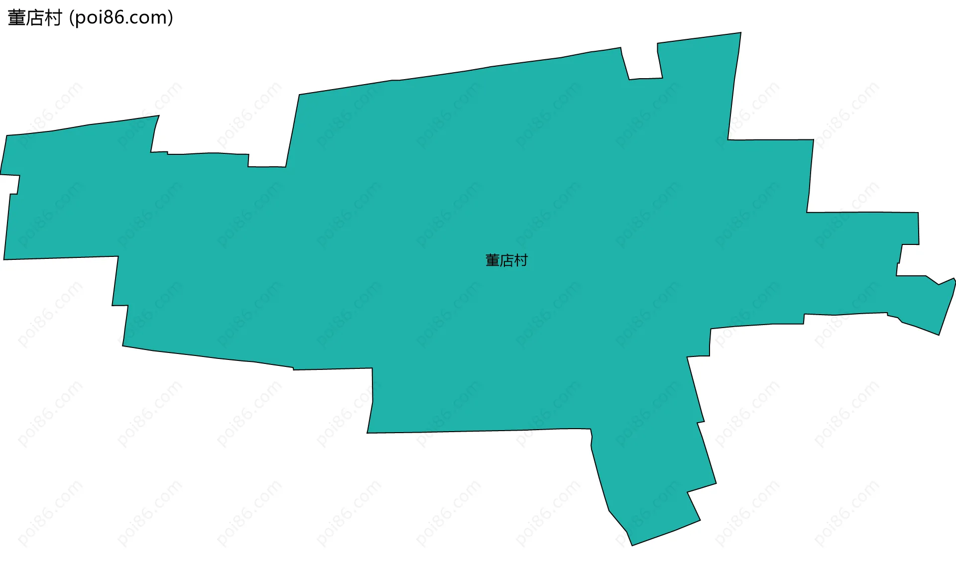 董店村边界地图