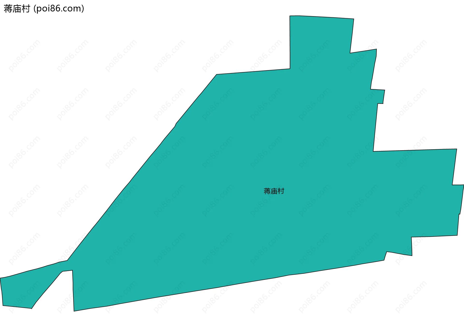 蒋庙村边界地图