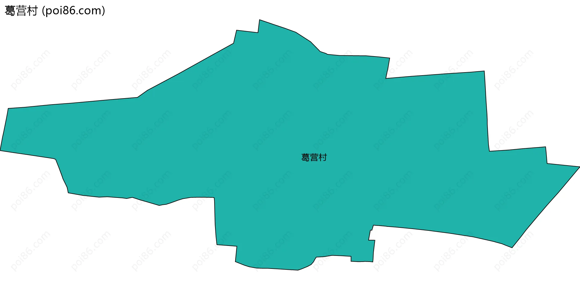 葛营村边界地图