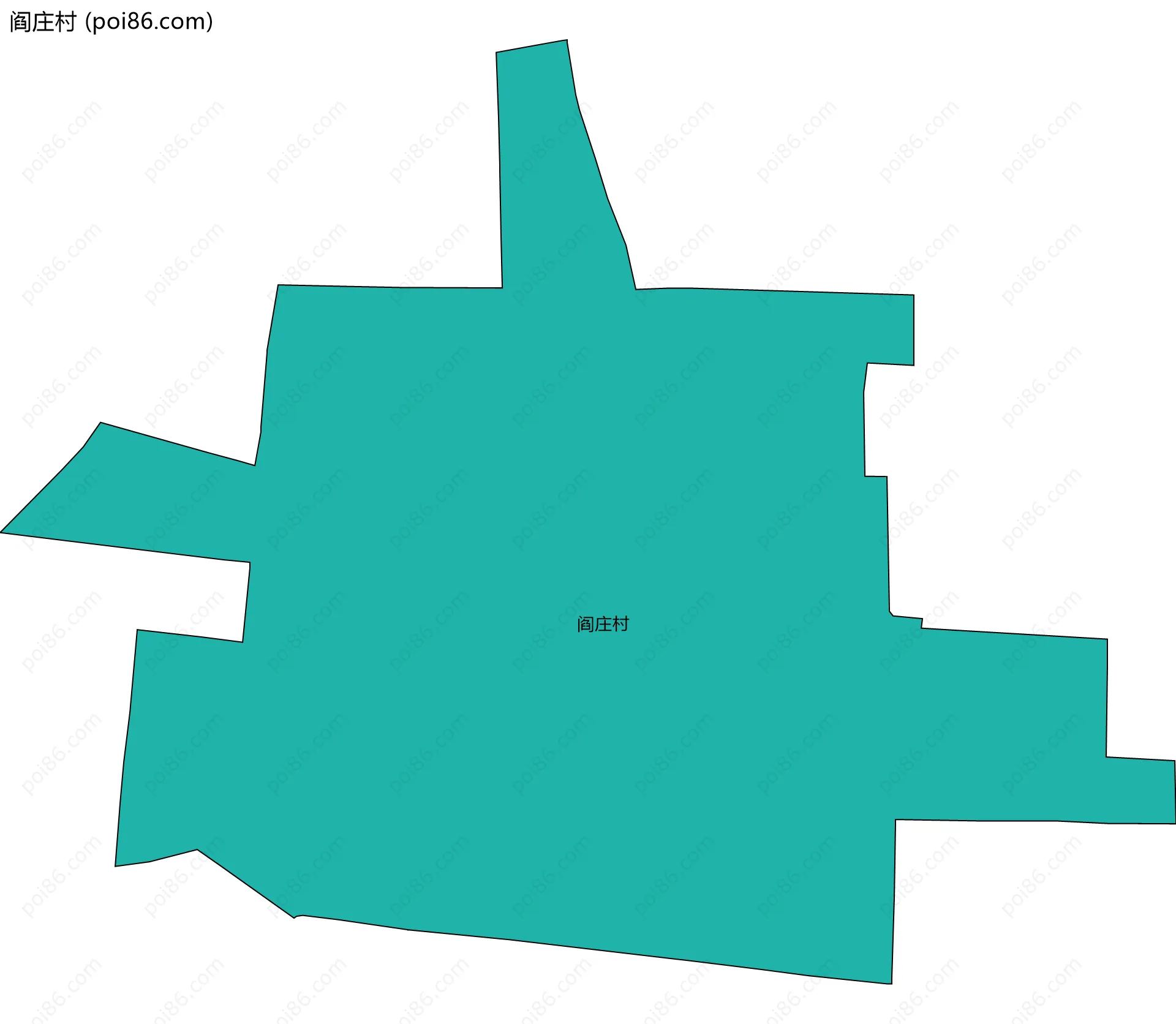 阎庄村边界地图