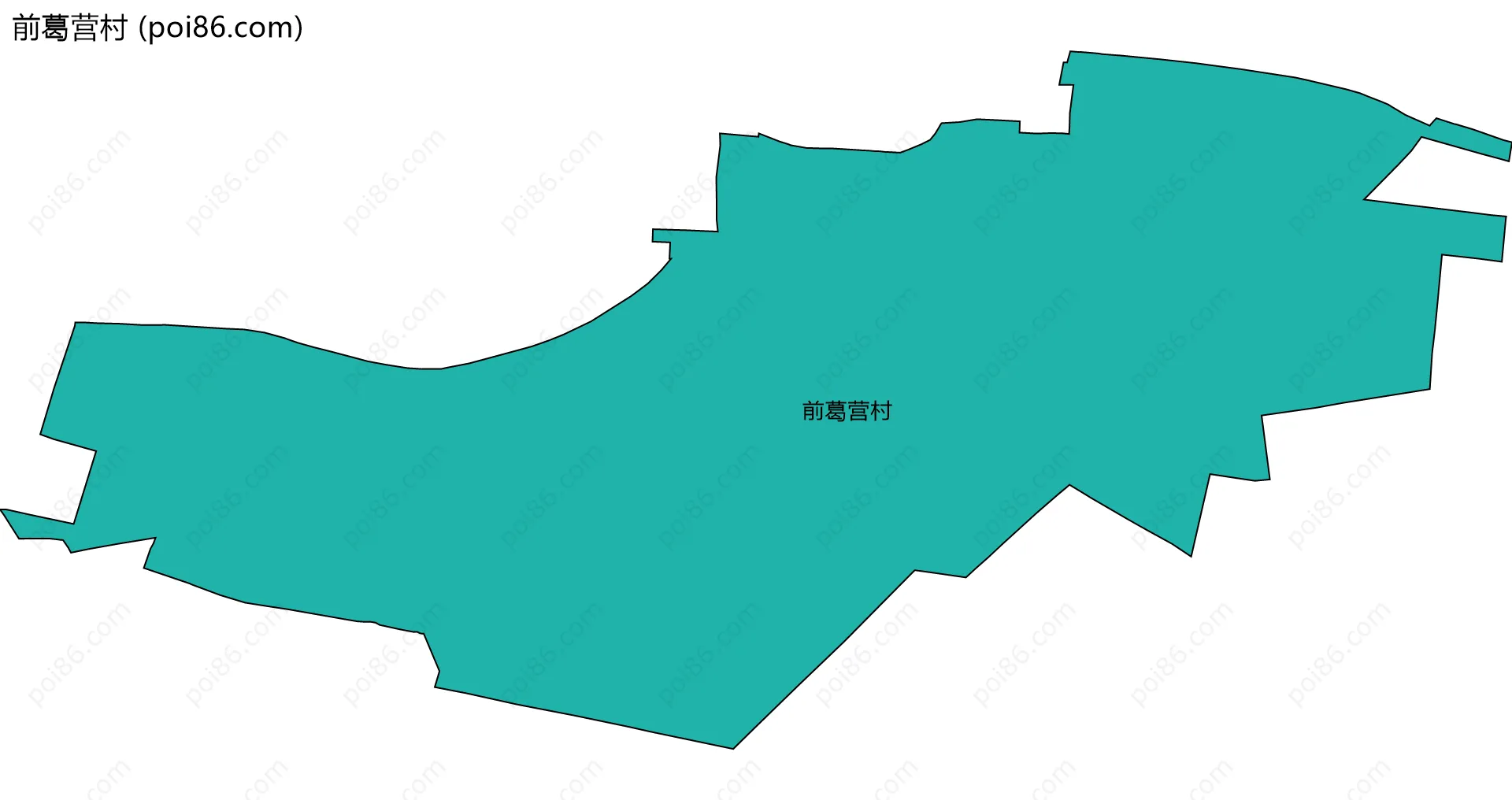 前葛营村边界地图