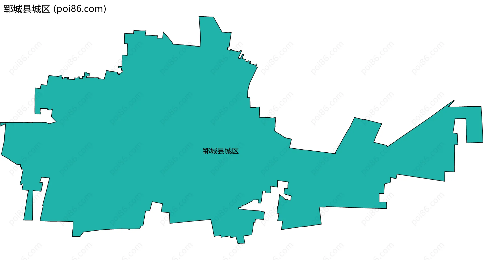 郓城县城区边界地图