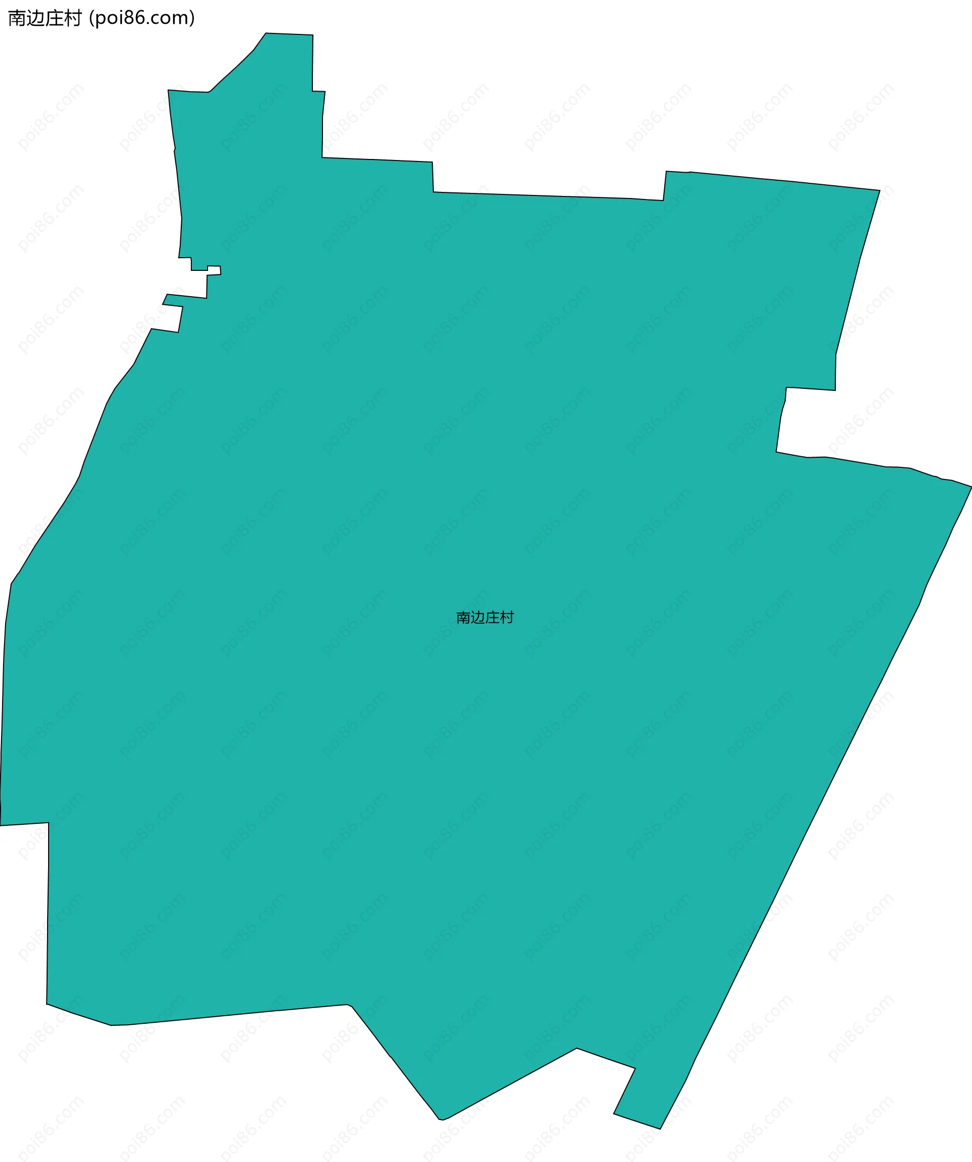 南边庄村边界地图