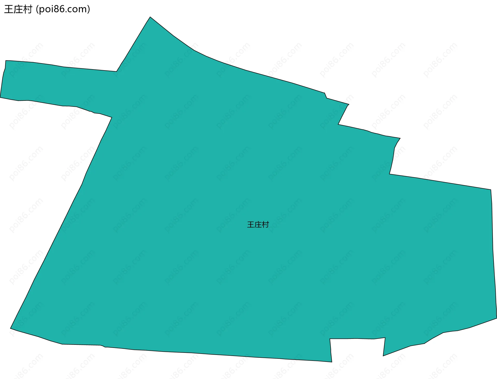 王庄村边界地图