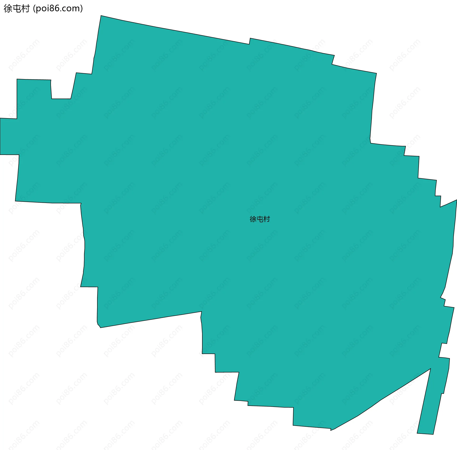 徐屯村边界地图